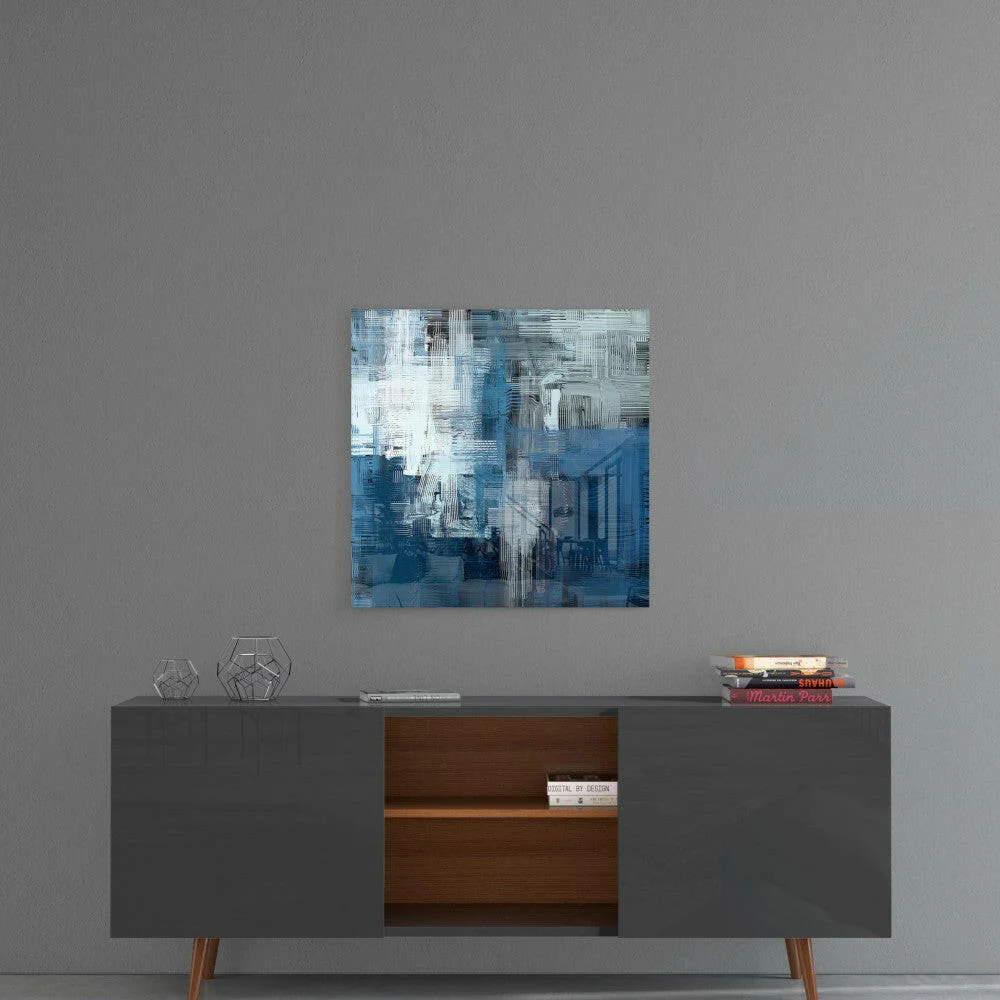 Blue Touch Glass Wall Art - Image 4