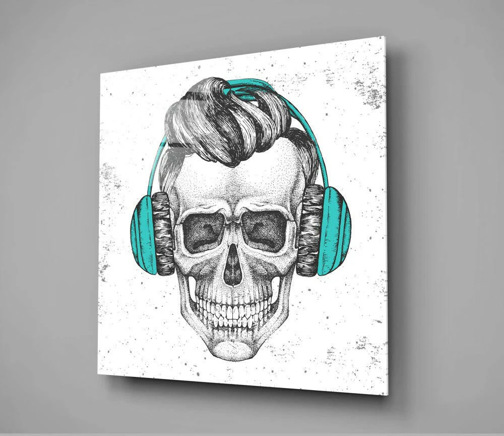 Skull - Always Music Glass Wall Art - Image 2