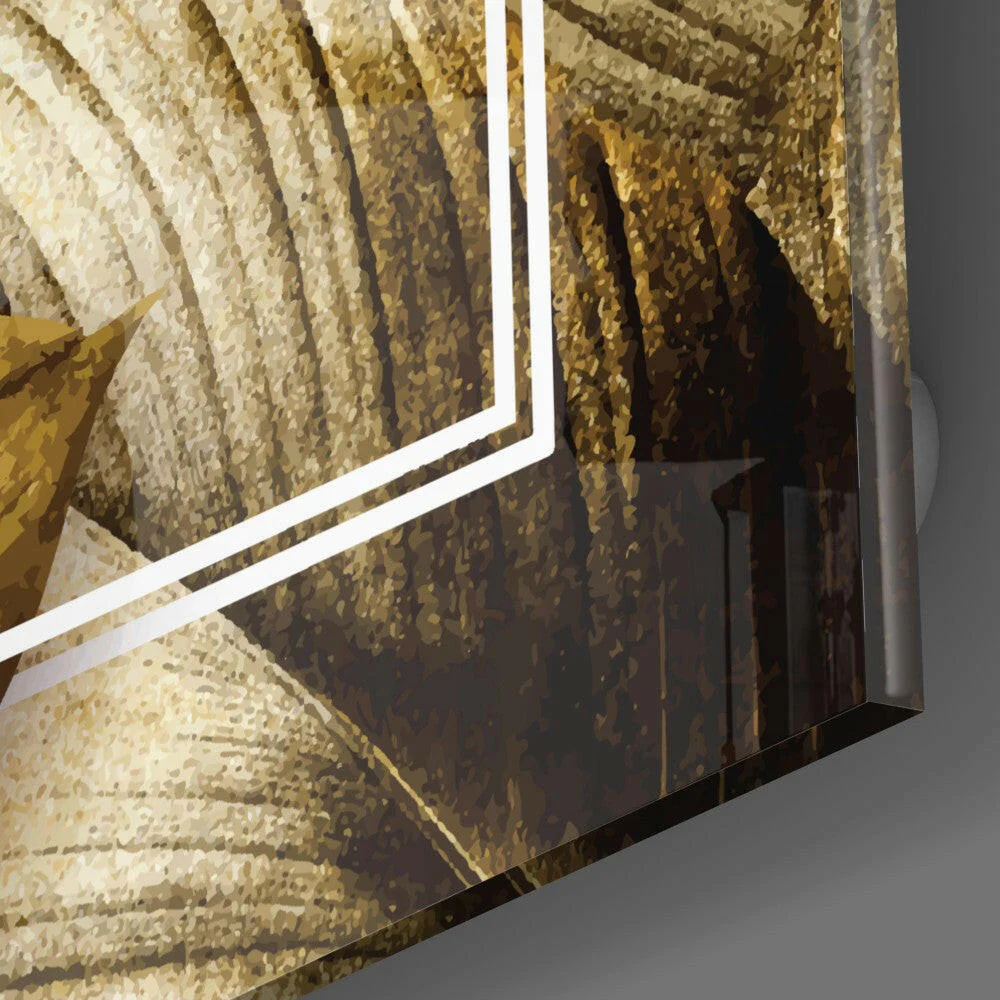 Gold Leaf Glass Wall Art - Image 3