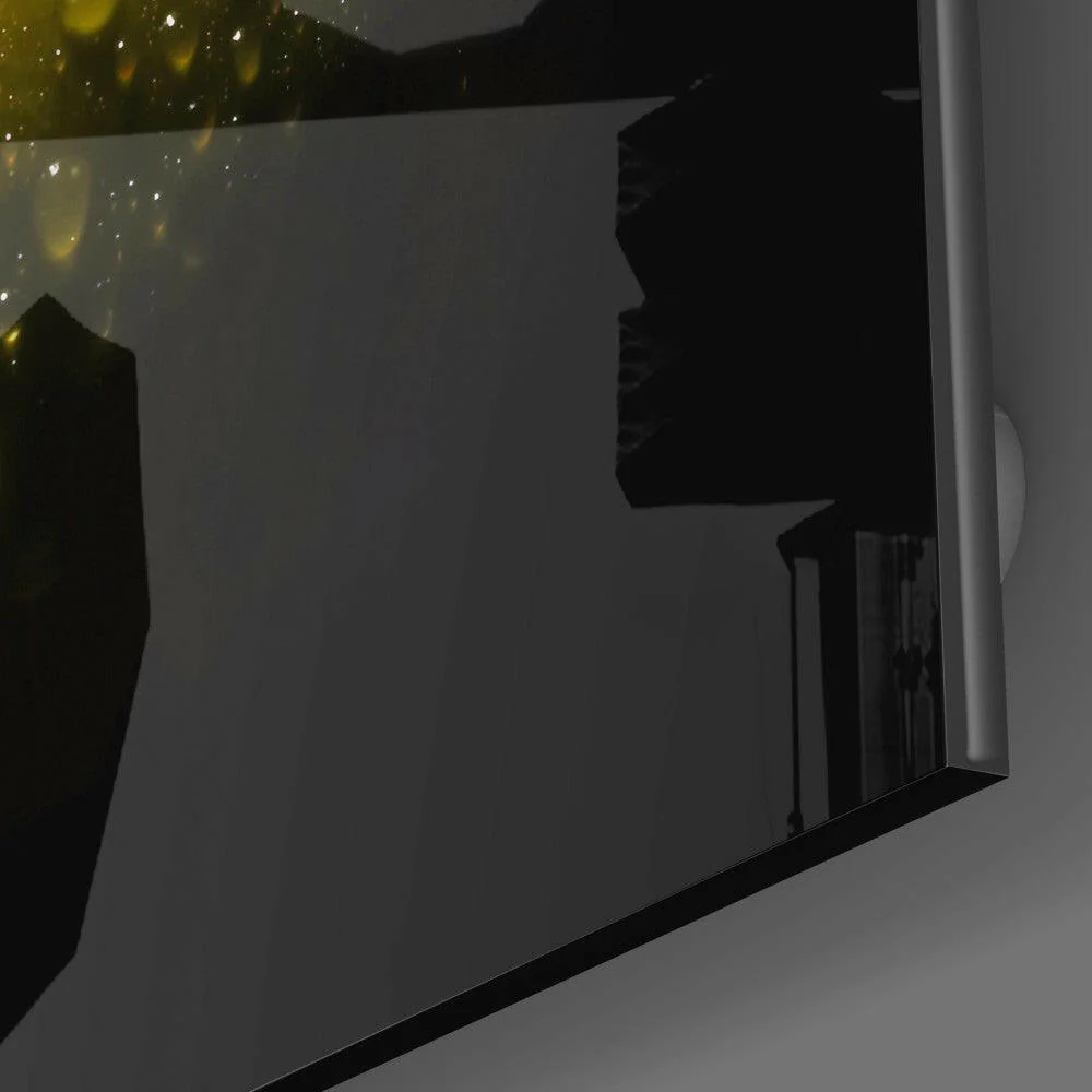 Yellow Apple Glass Wall Art - Image 3