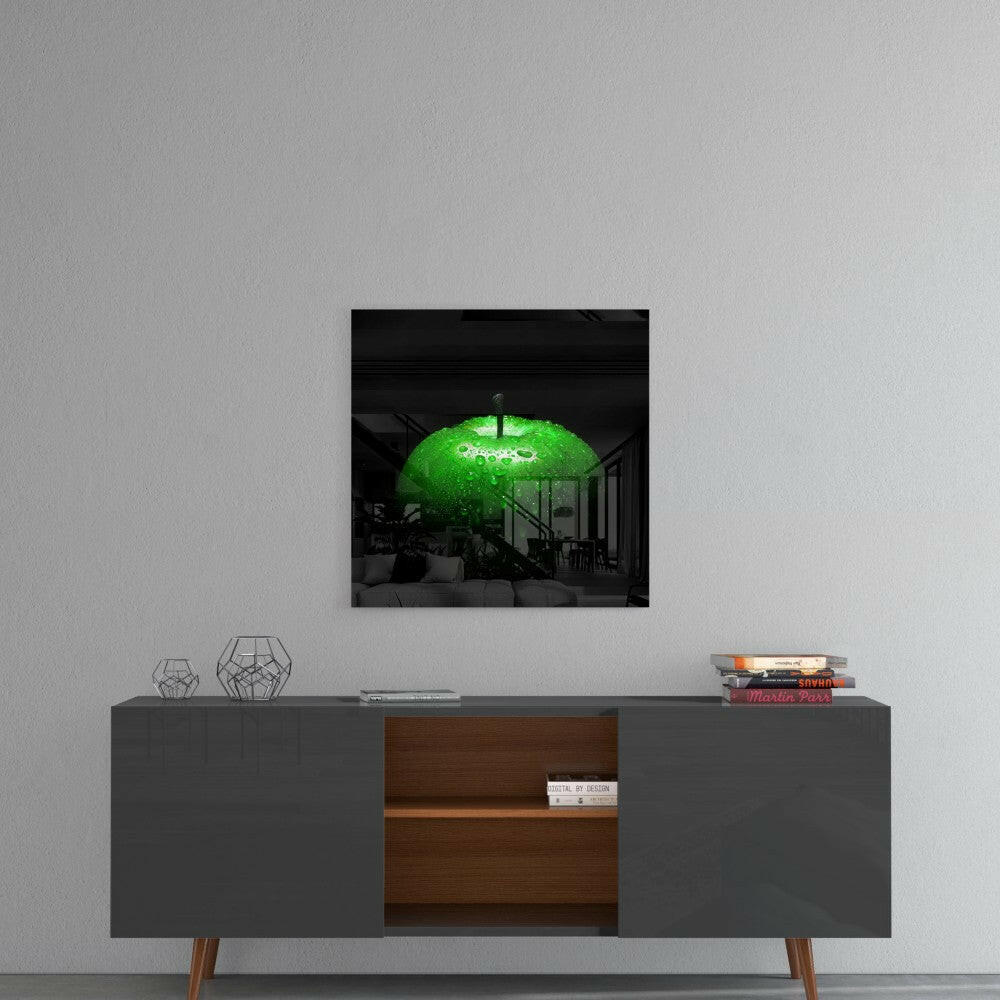 Green Apple Glass Wall Art - Image 4