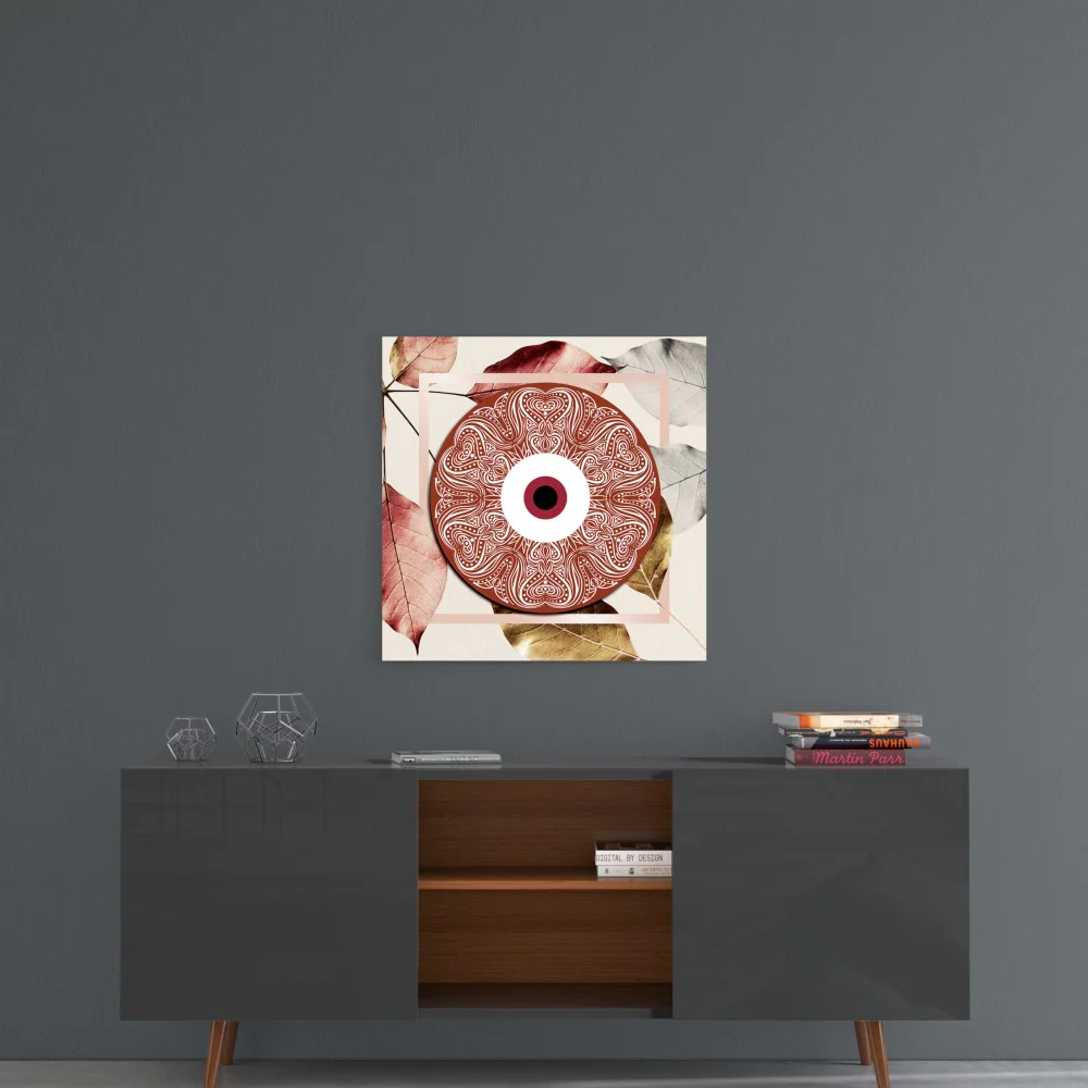 Red Evil Eye Glass Wall Art - Image 4