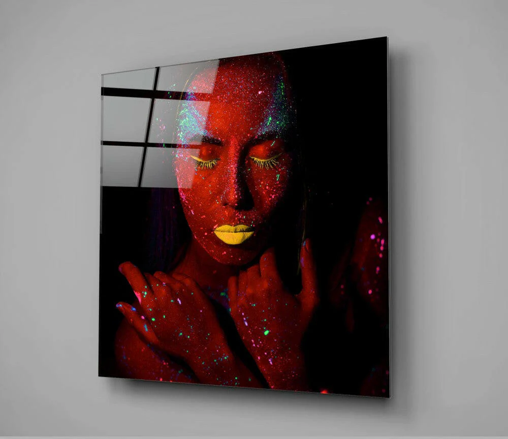 Ruby Woman Glass Wall Art - Image 2