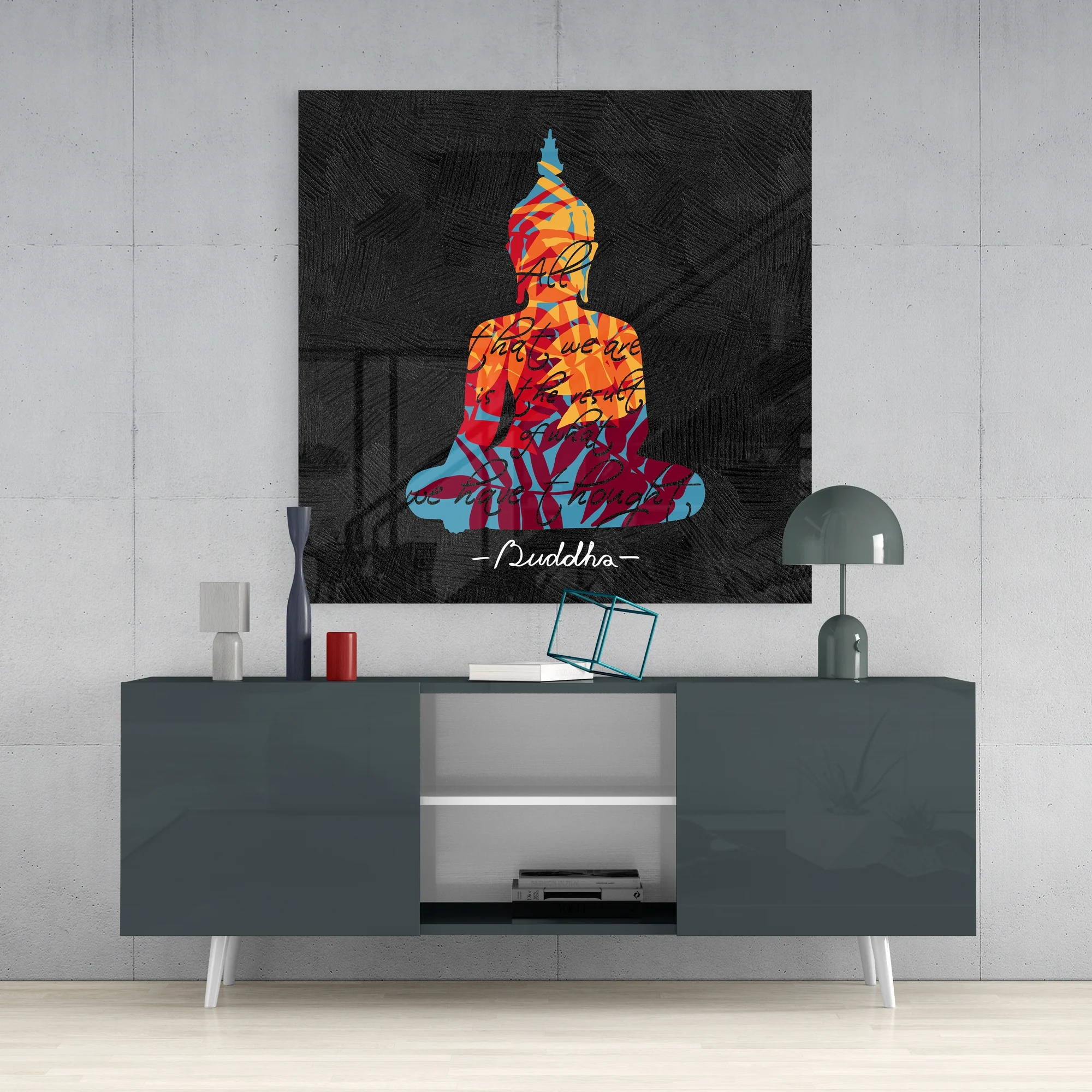 Buddha Glass Wall Art - Image 4