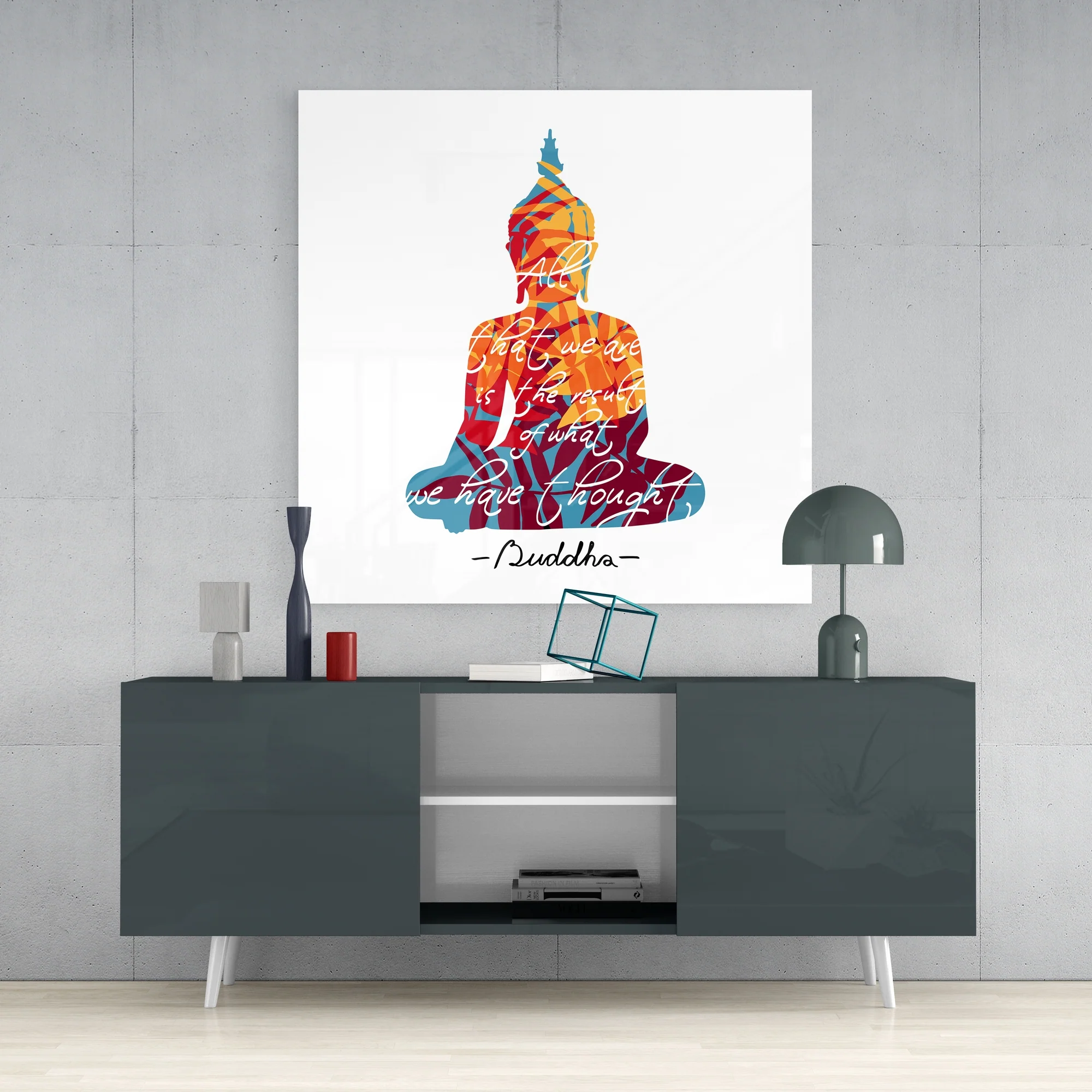 Buddha Glass Wall Art - Image 4