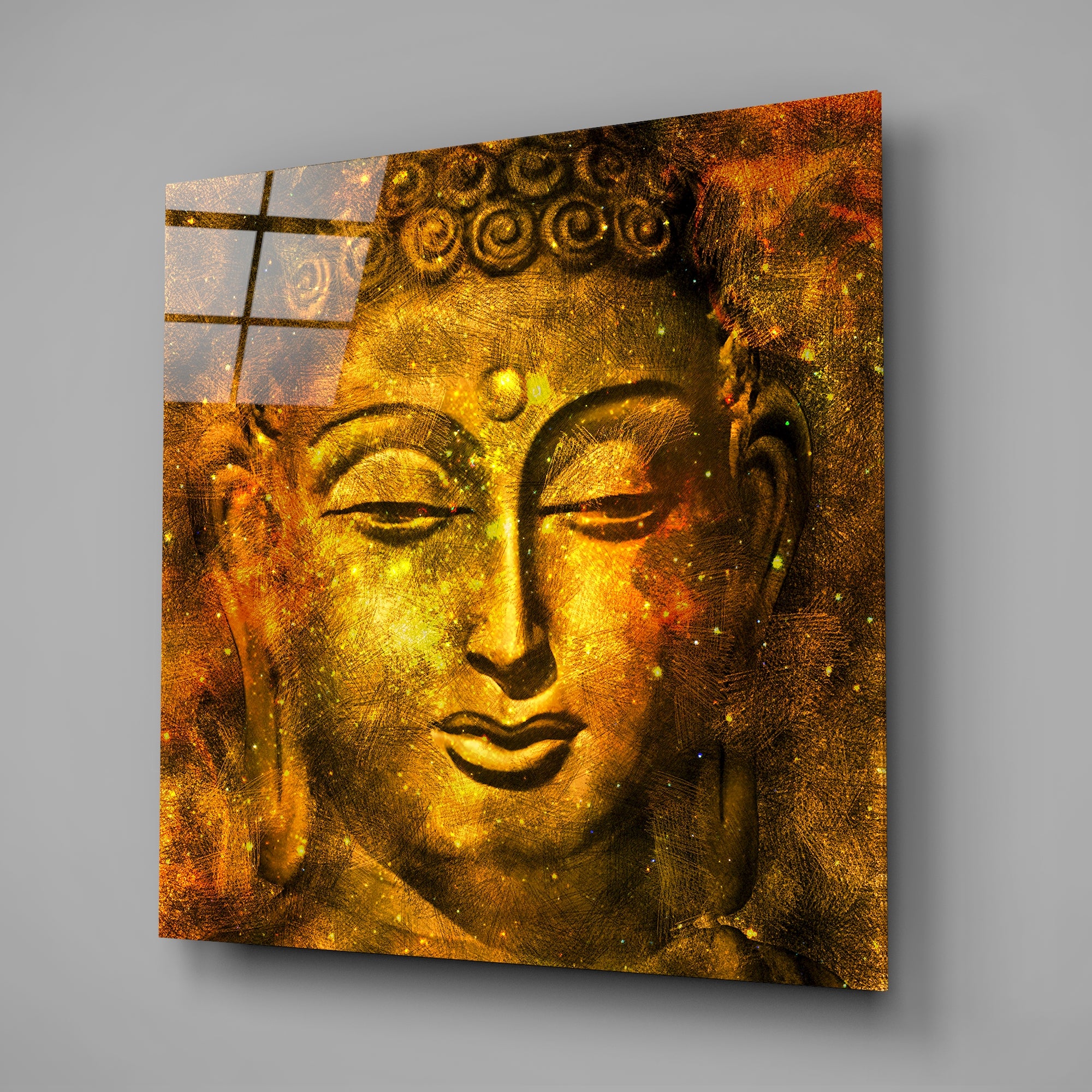 Buddha Glass Wall Art - Image 2
