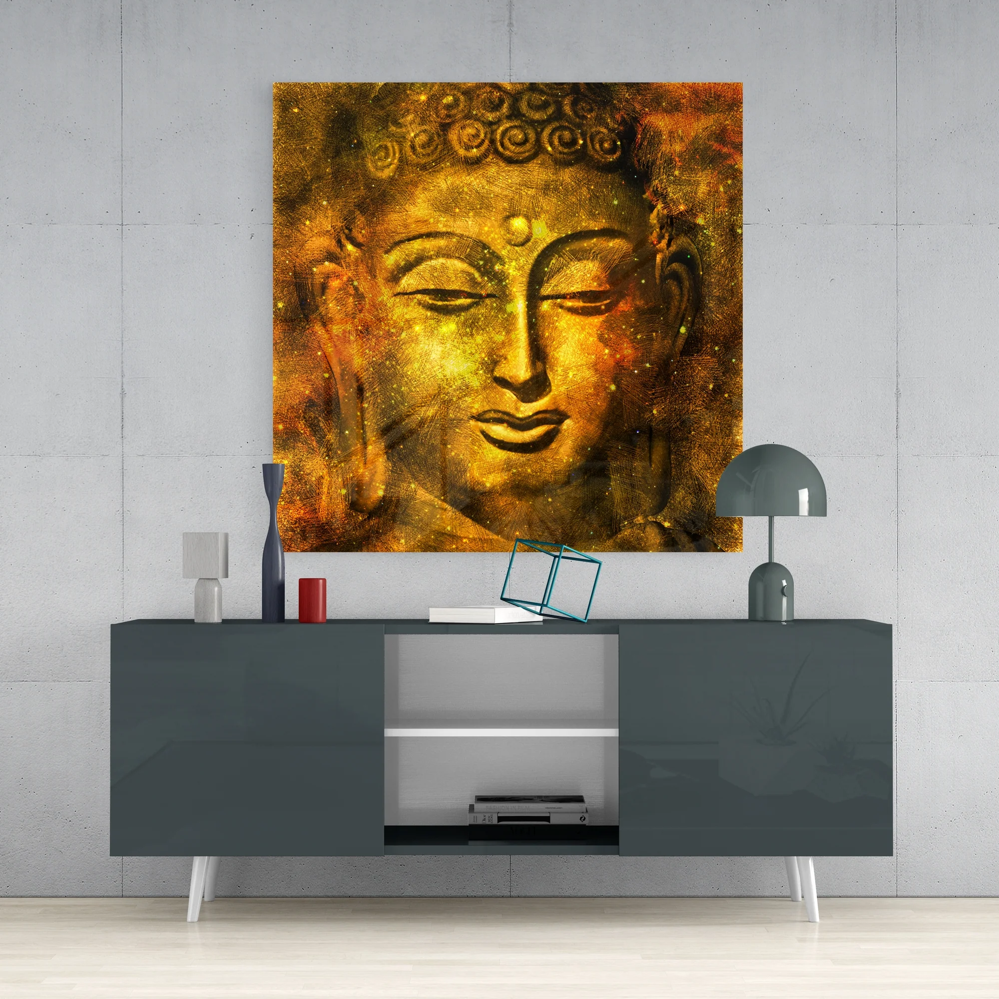 Buddha Glass Wall Art - Image 4