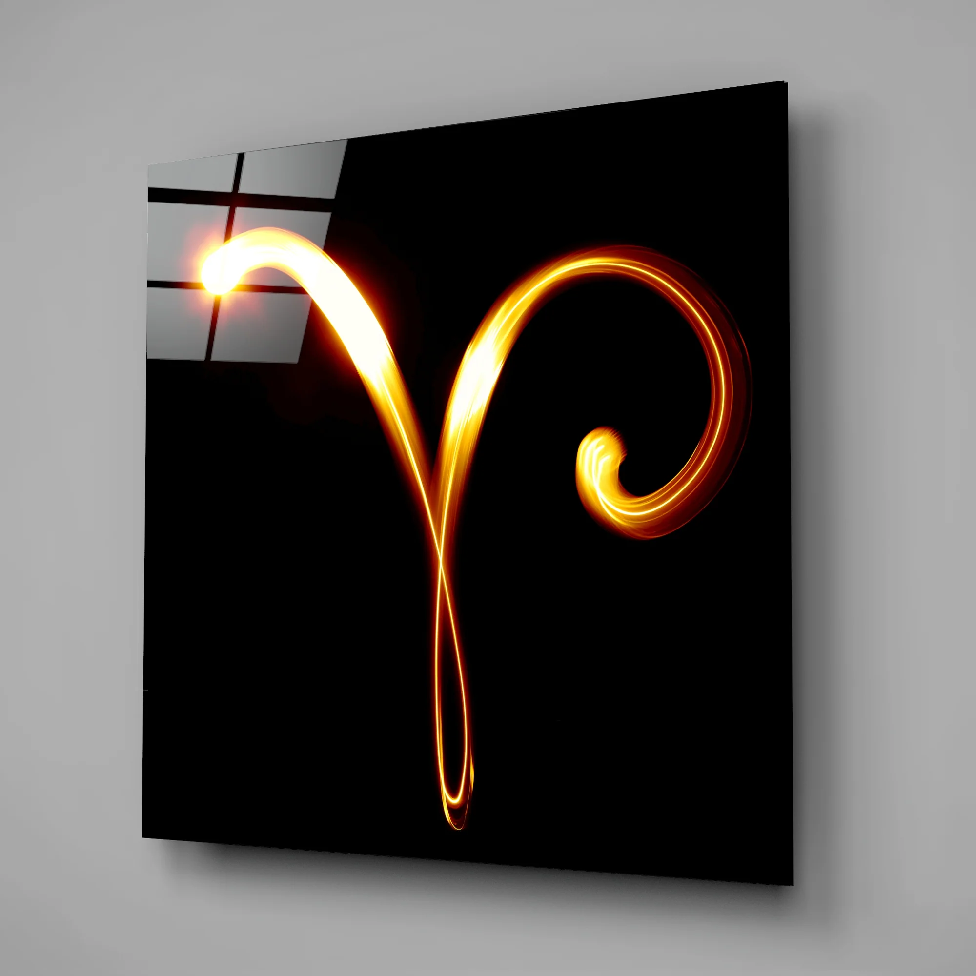 Horoscopes - Aries Glass Wall Art - Image 2