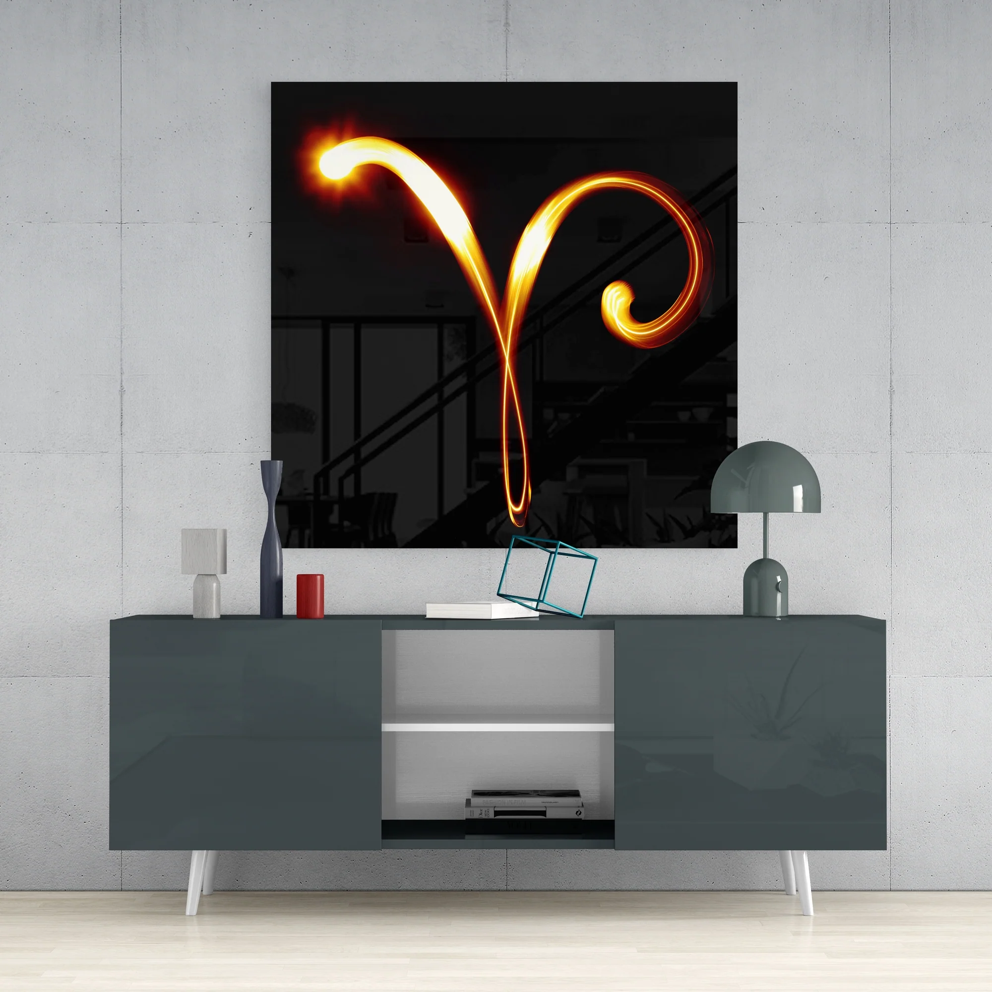 Horoscopes - Aries Glass Wall Art - Image 4