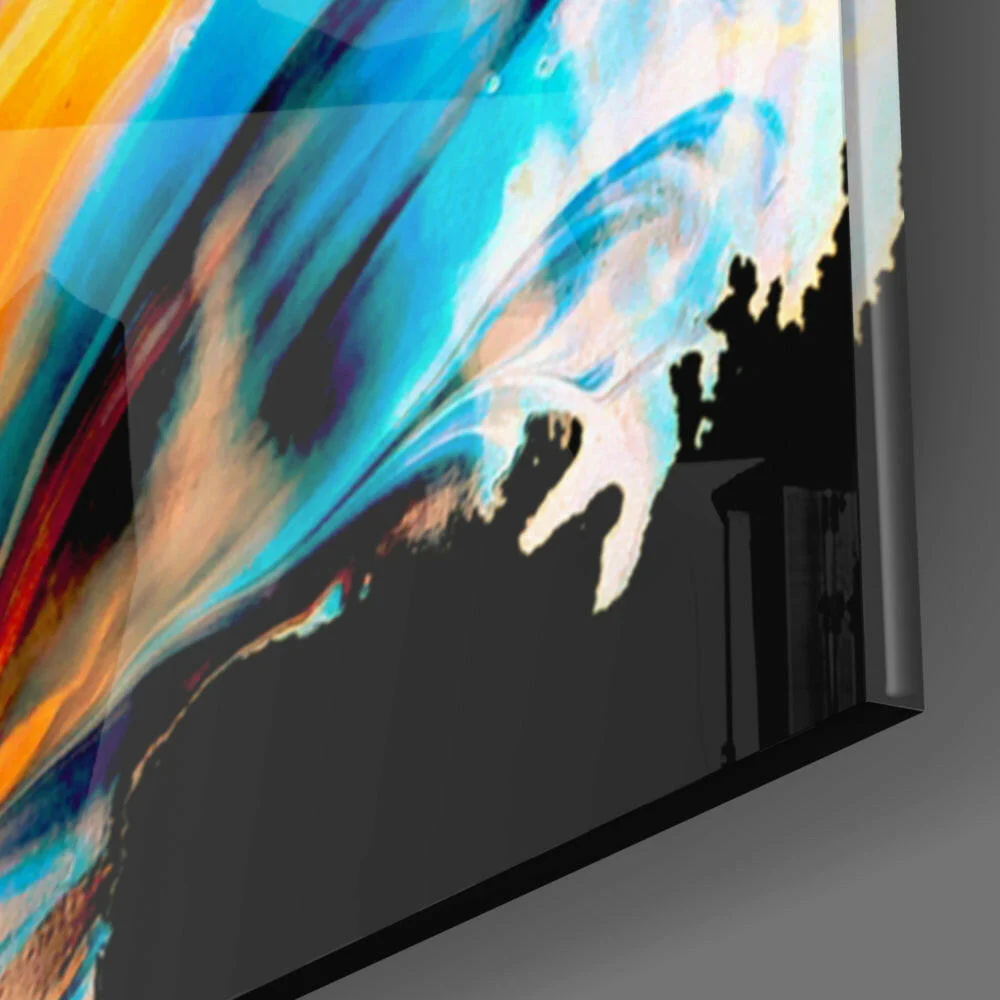 Dance of Colors Glass Wall Art - Image 3