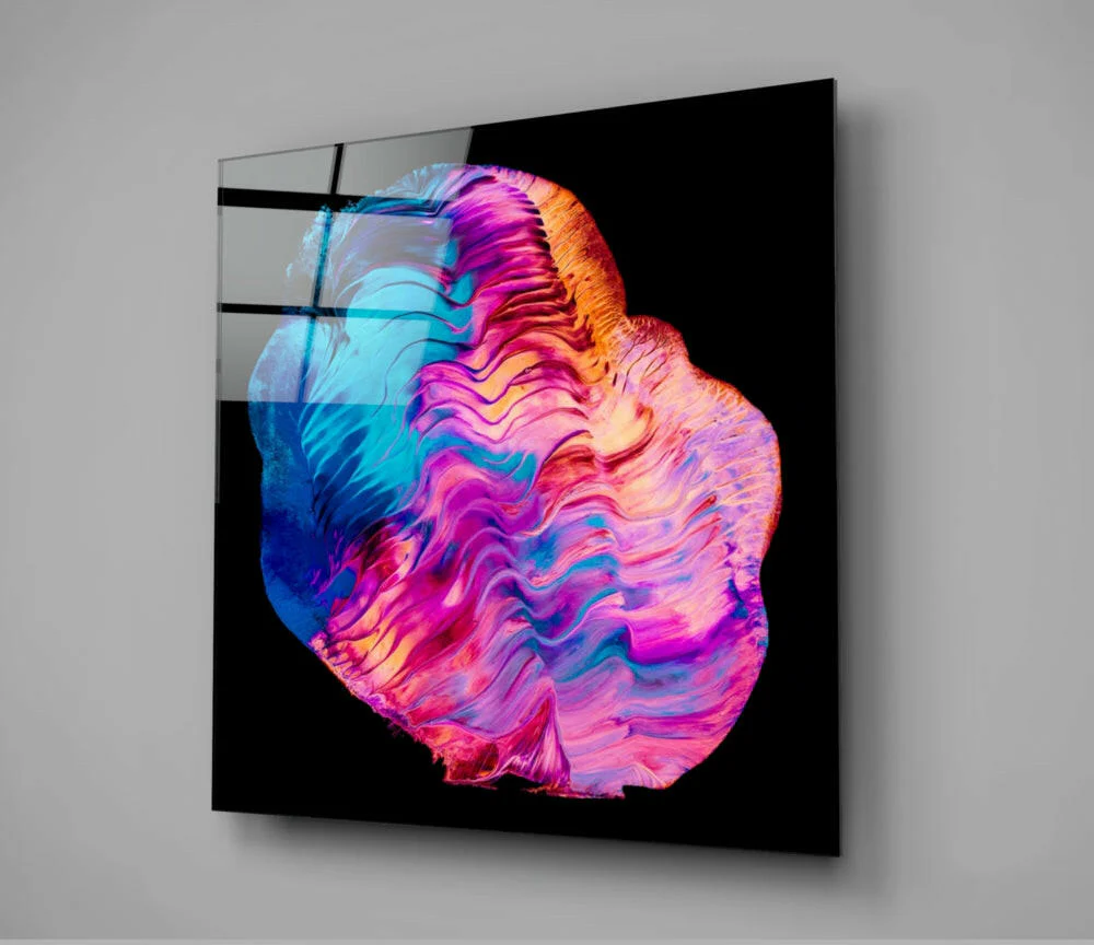 Dance of Colors Glass Wall Art - Image 2