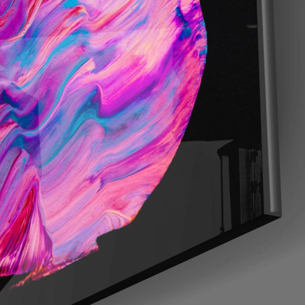 Dance of Colors Glass Wall Art - Image 3