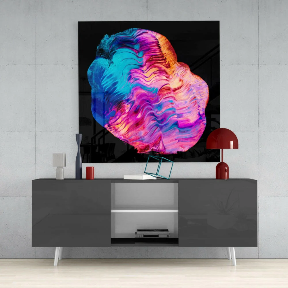 Dance of Colors Glass Wall Art - Image 4