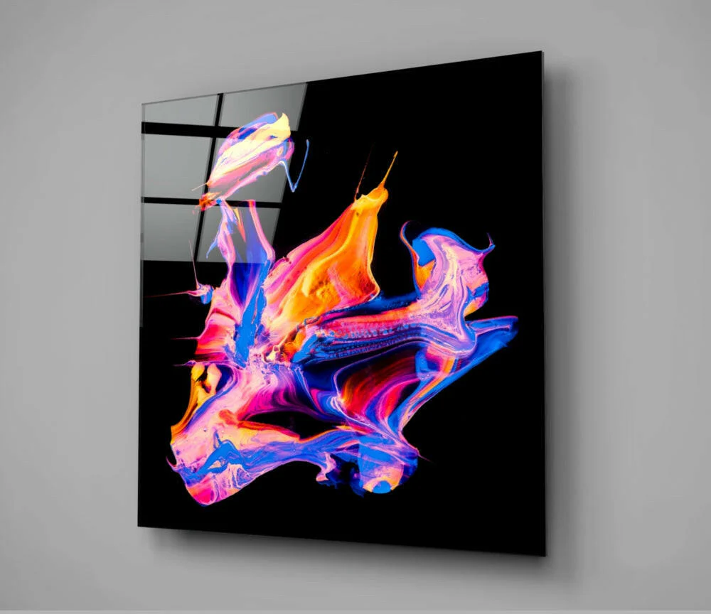 Dance of Colors Glass Wall Art - Image 2