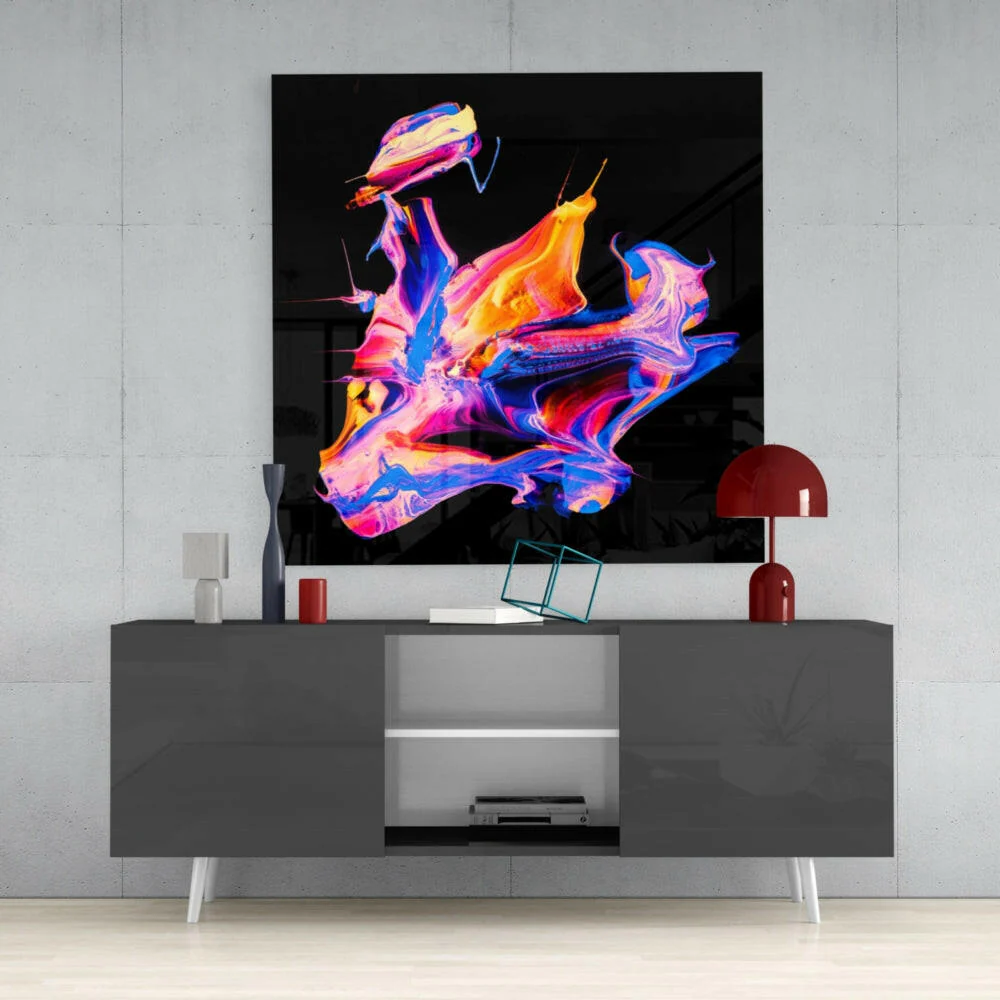 Dance of Colors Glass Wall Art - Image 4