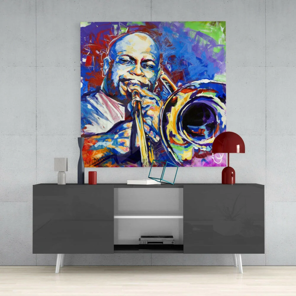 Trombone Glass Wall Art - Image 4