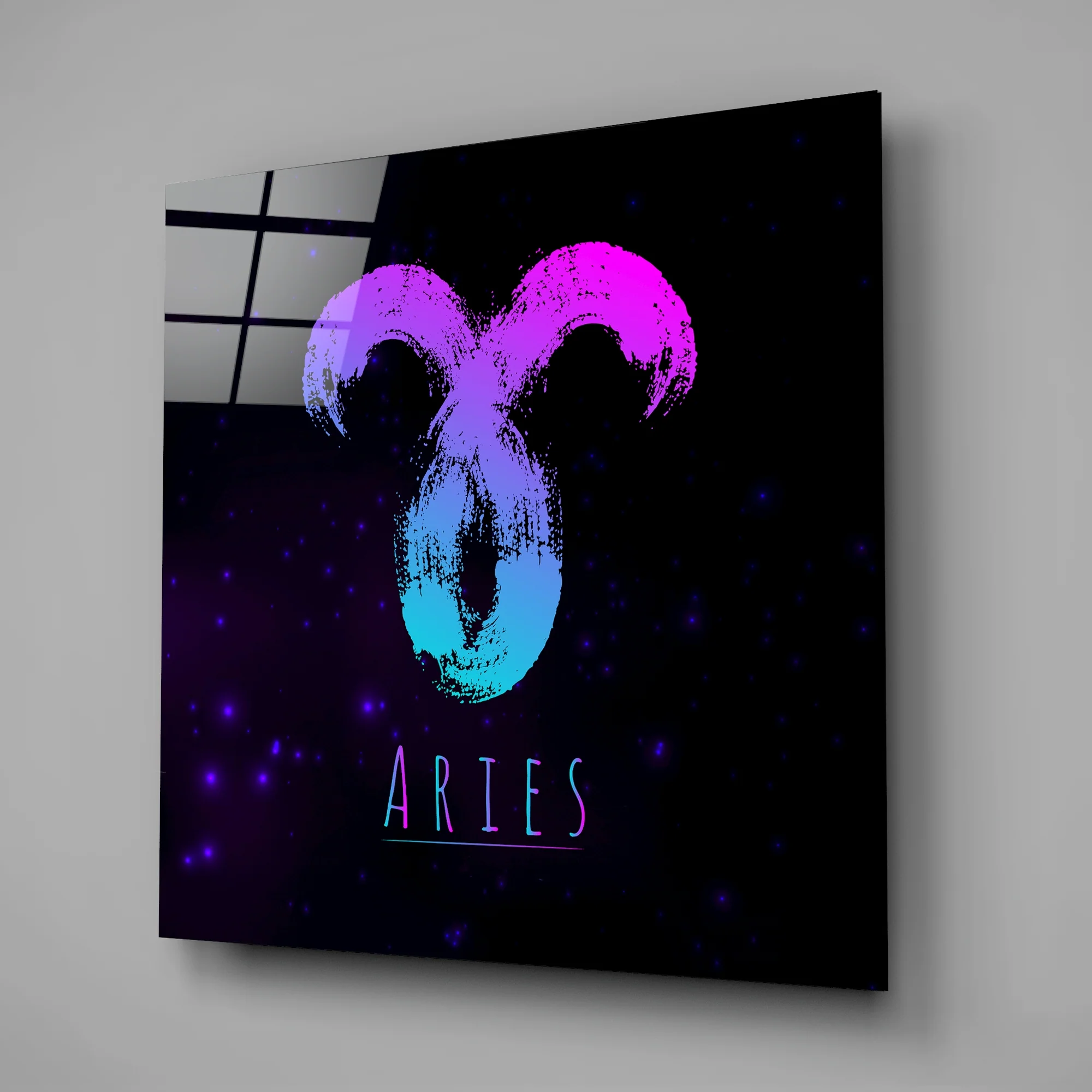 Horoscopes - Aries Glass Wall Art - Image 2