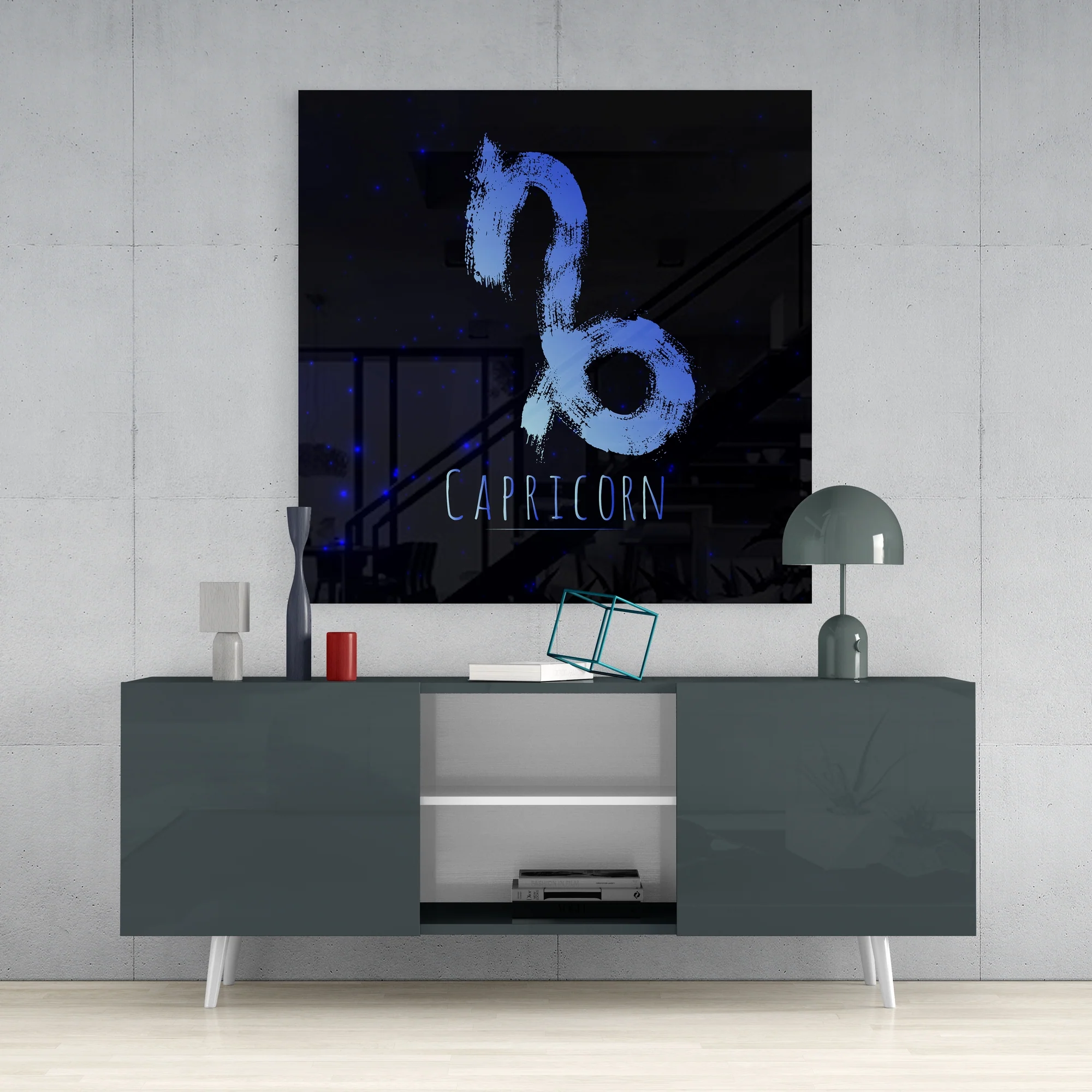 Horoscopes - Capricorn Glass Wall Art - Image 4