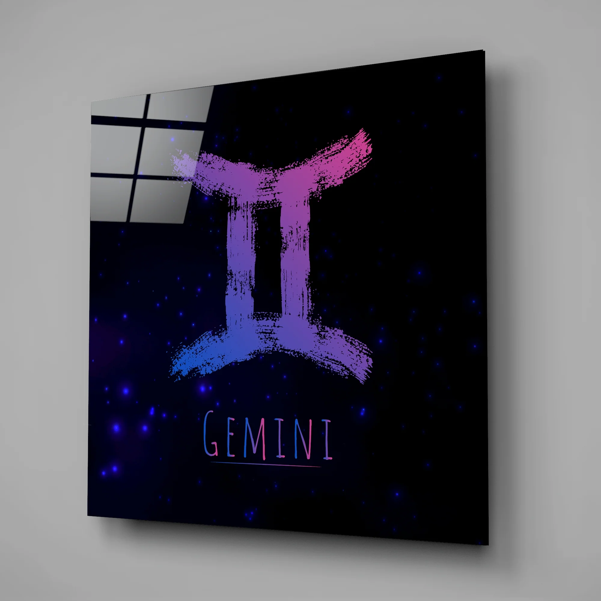 Horoscopes - Gemini Glass Wall Art - Image 2