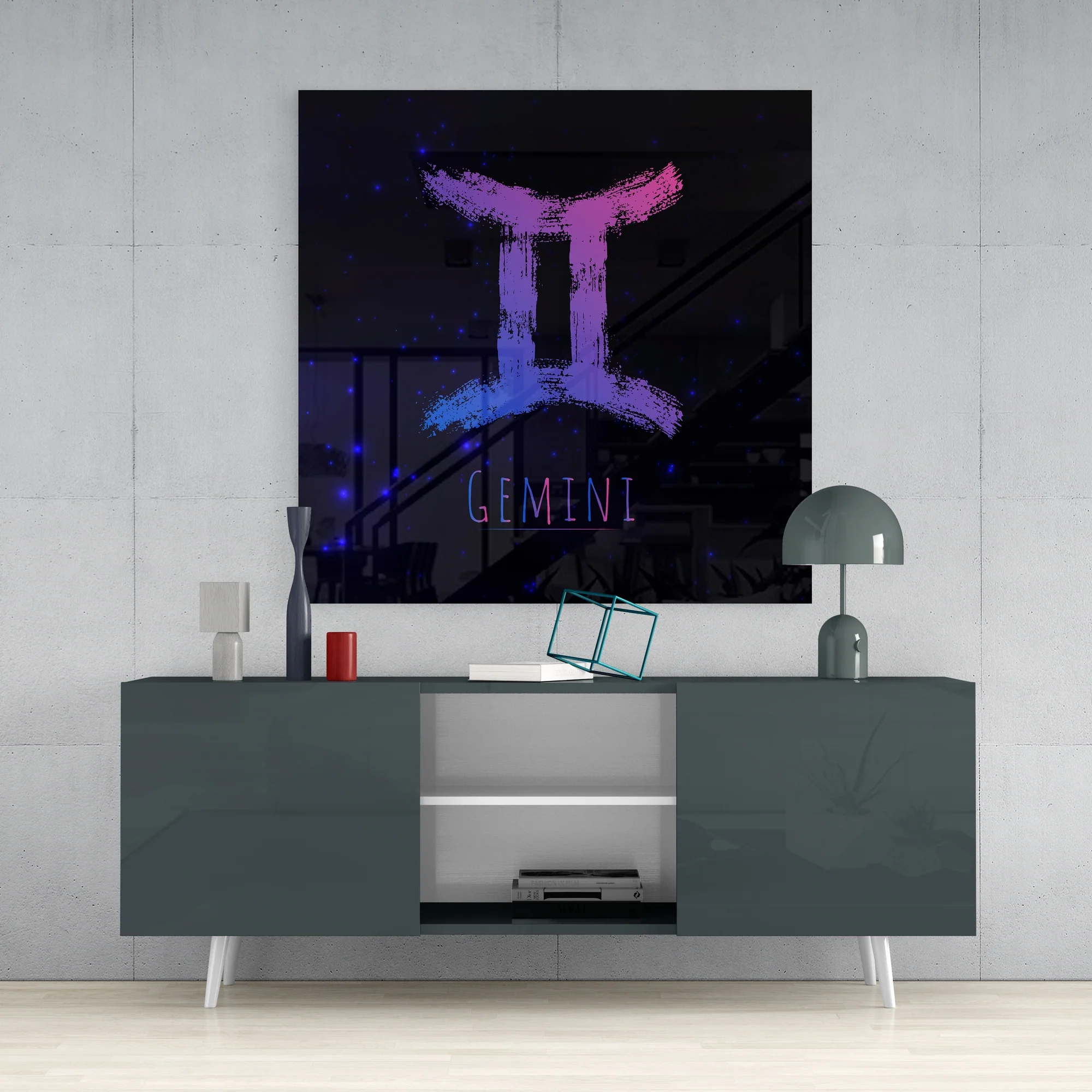 Horoscopes - Gemini Glass Wall Art - Image 4
