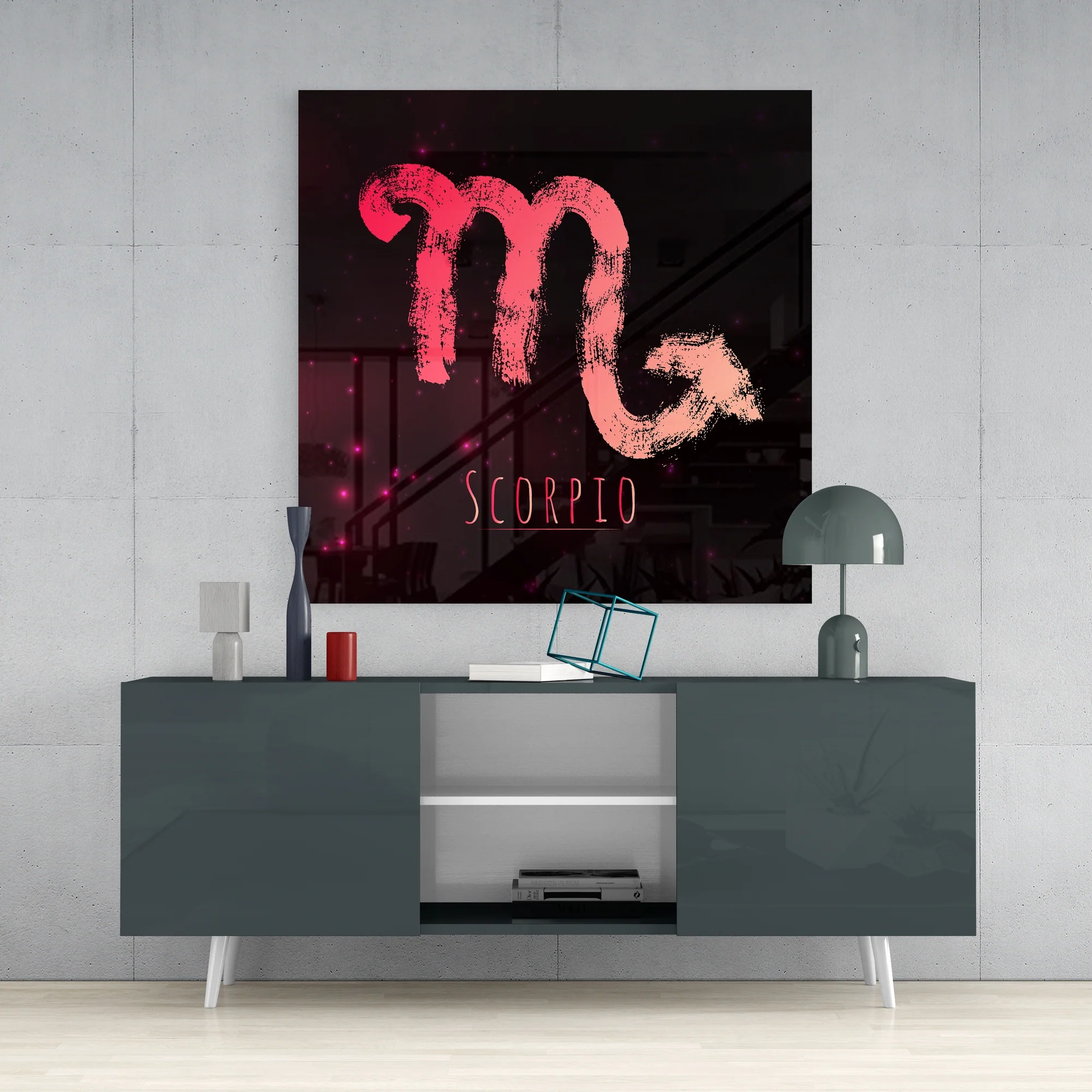 Horoscopes - Scorpio Glass Wall Art - Image 4