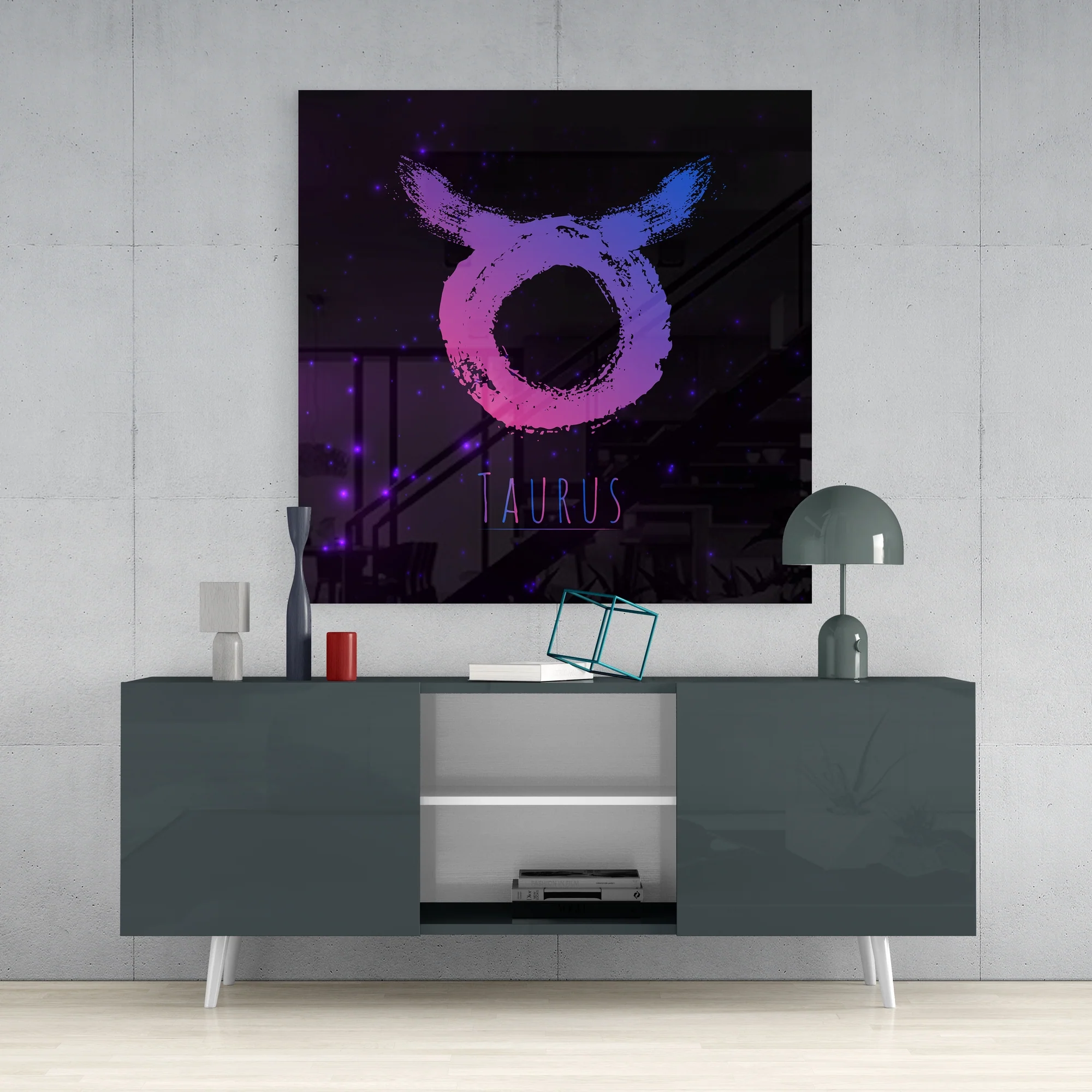 Horoscopes - Taurus Glass Wall Art - Image 4