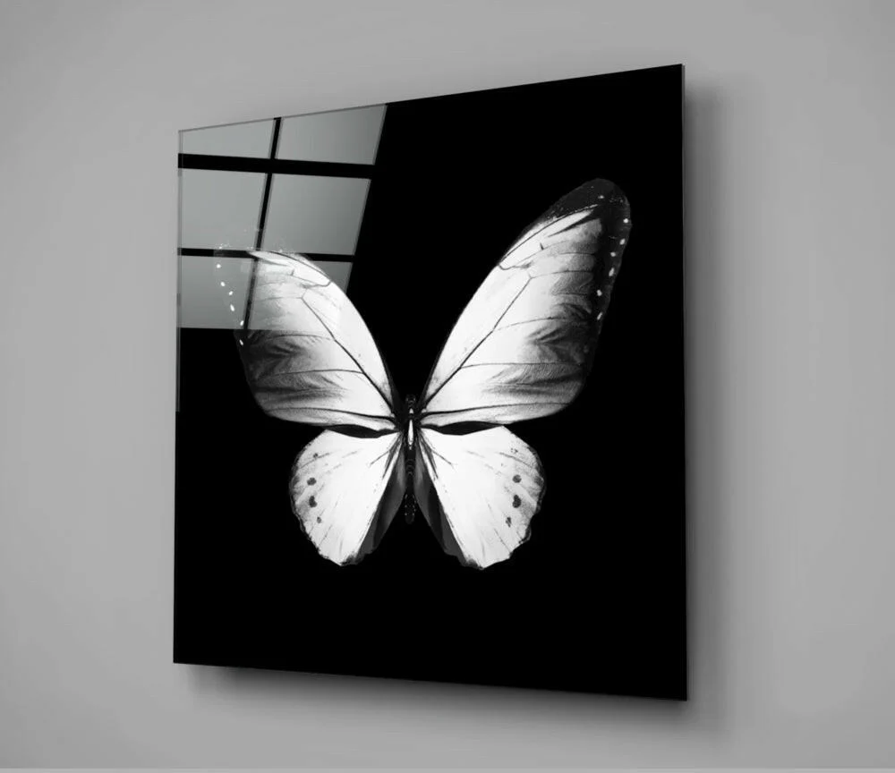 The Elegance of the Butterfly Glass Wall Art - Image 2