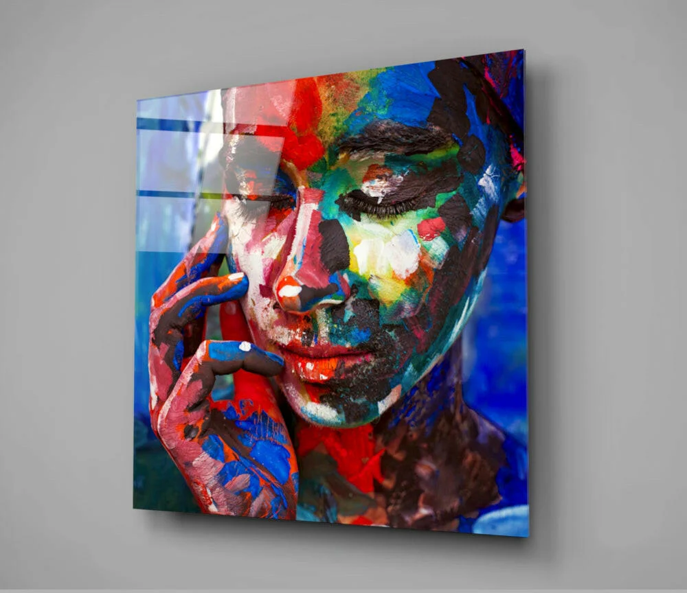 Colored Sadness Glass Wall Art - Image 2