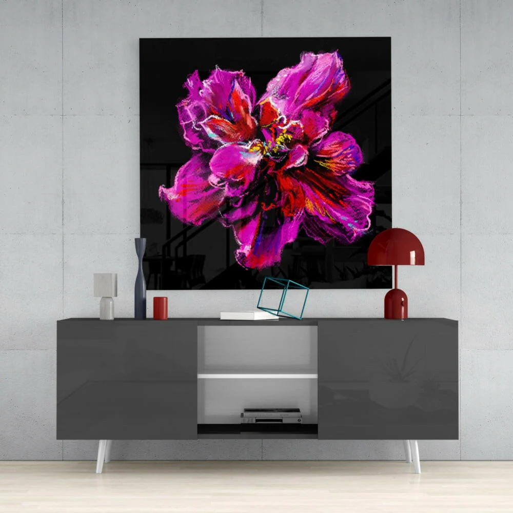 Flower Glass Wall Art - Image 4