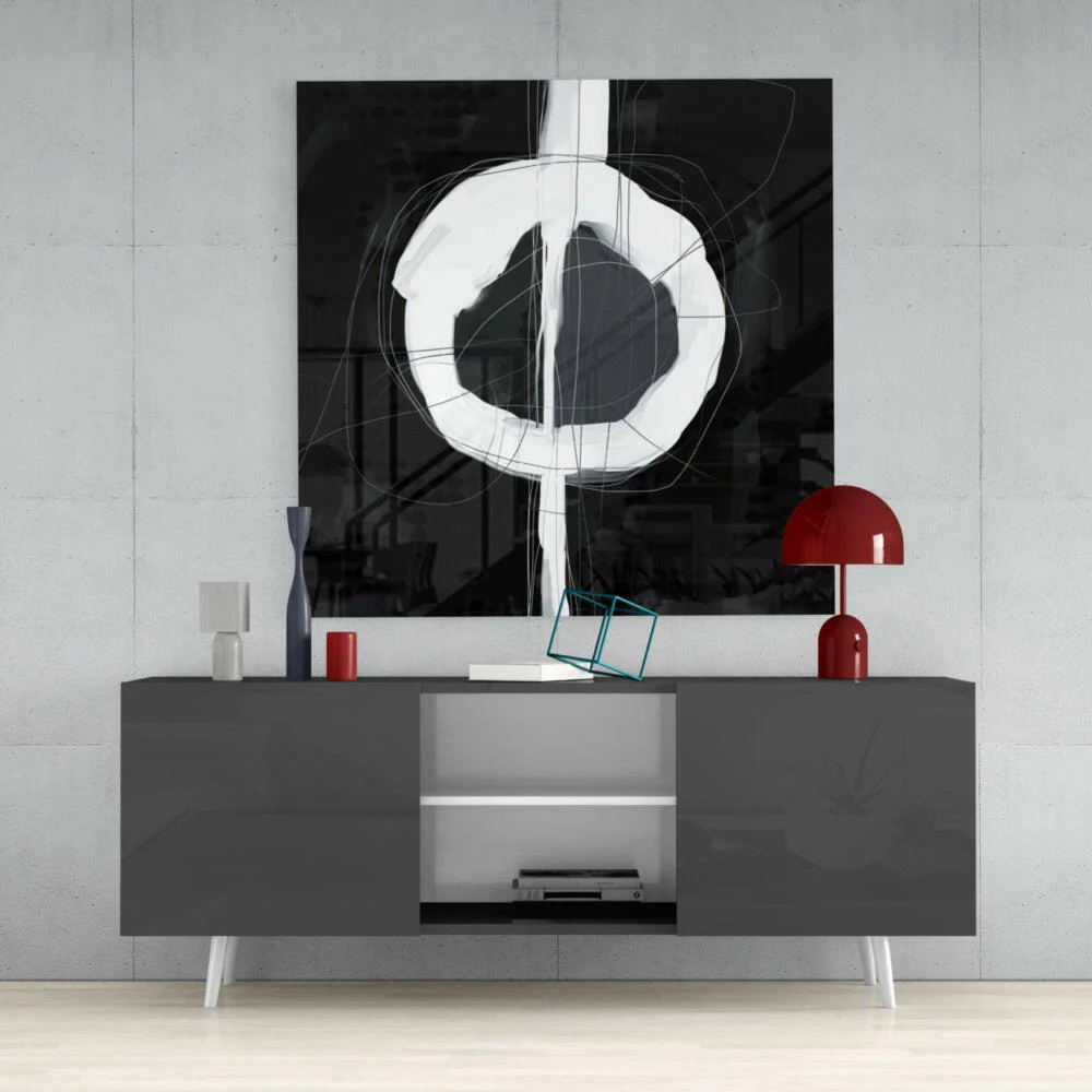 Abstract Glass Wall Art - Image 4