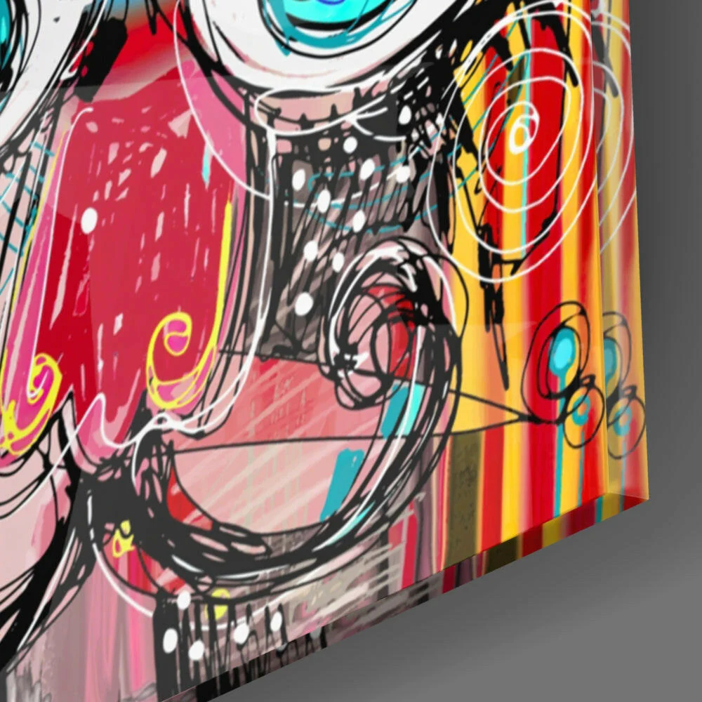 Abstract Glass Wall Art - Image 3