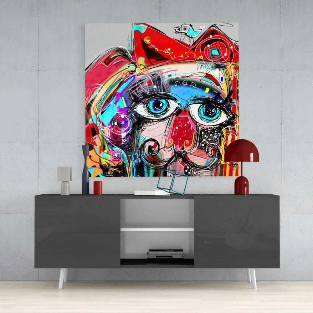 Abstract Glass Wall Art - Image 4