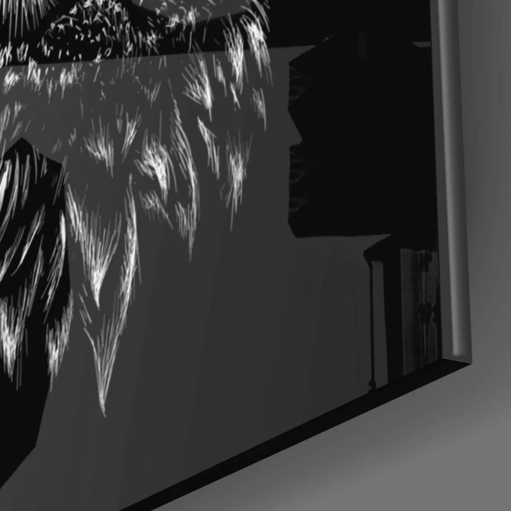 Owl Glass Wall Art - Image 2