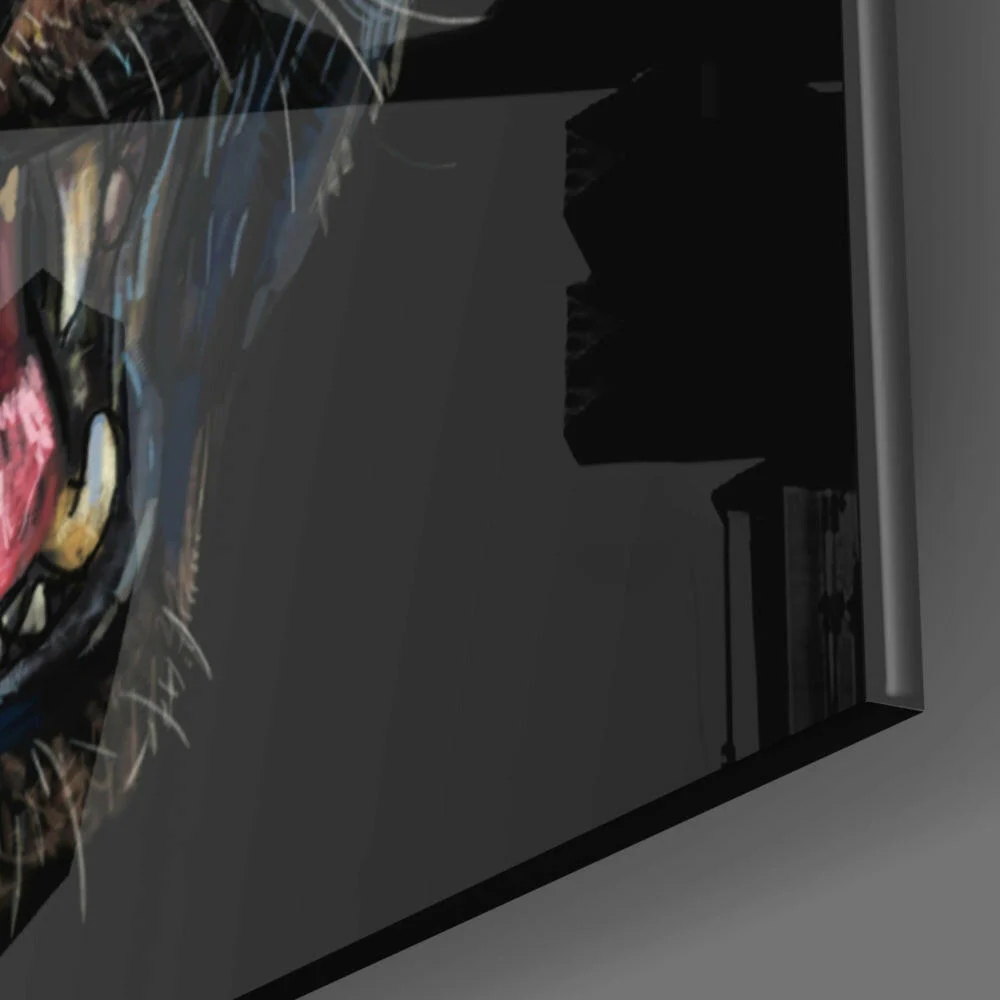 Jaguar Glass Wall Art - Image 2