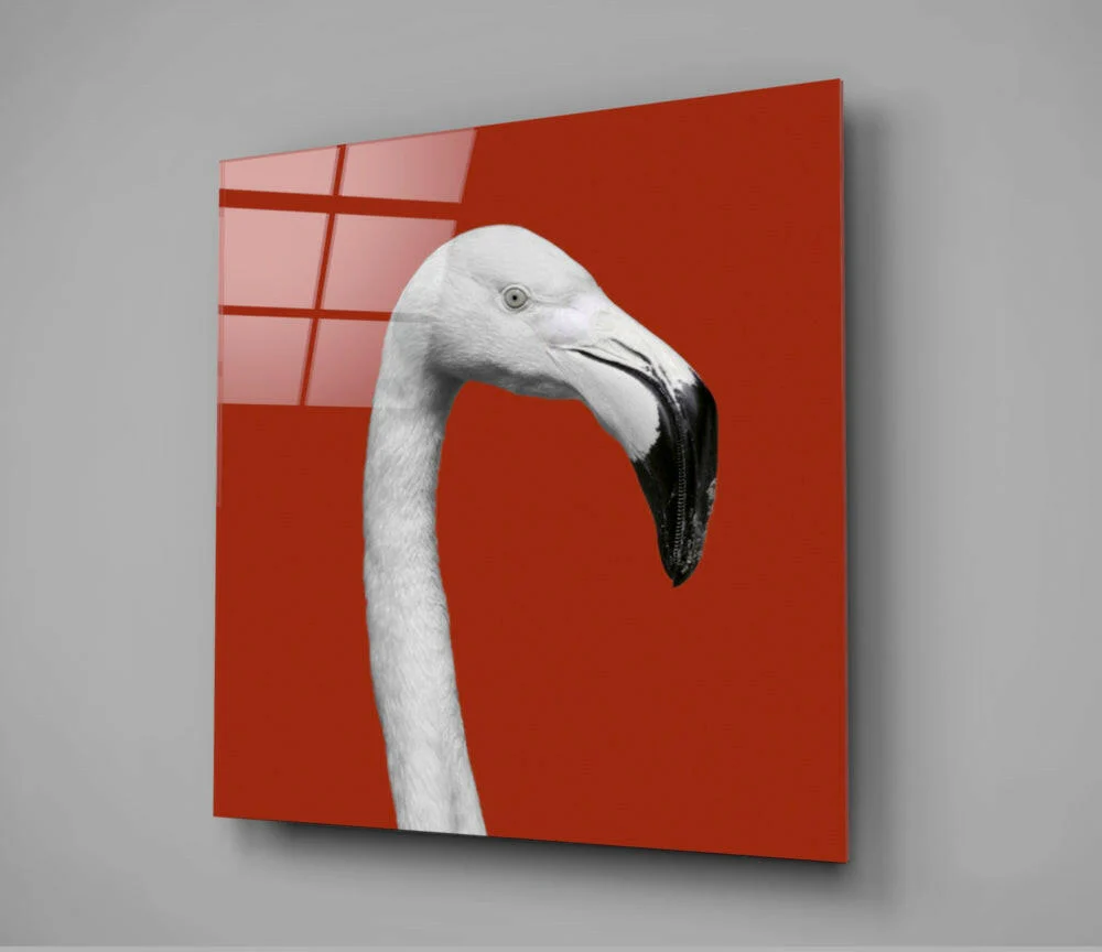 Flamingo Glass Wall Art - Image 3