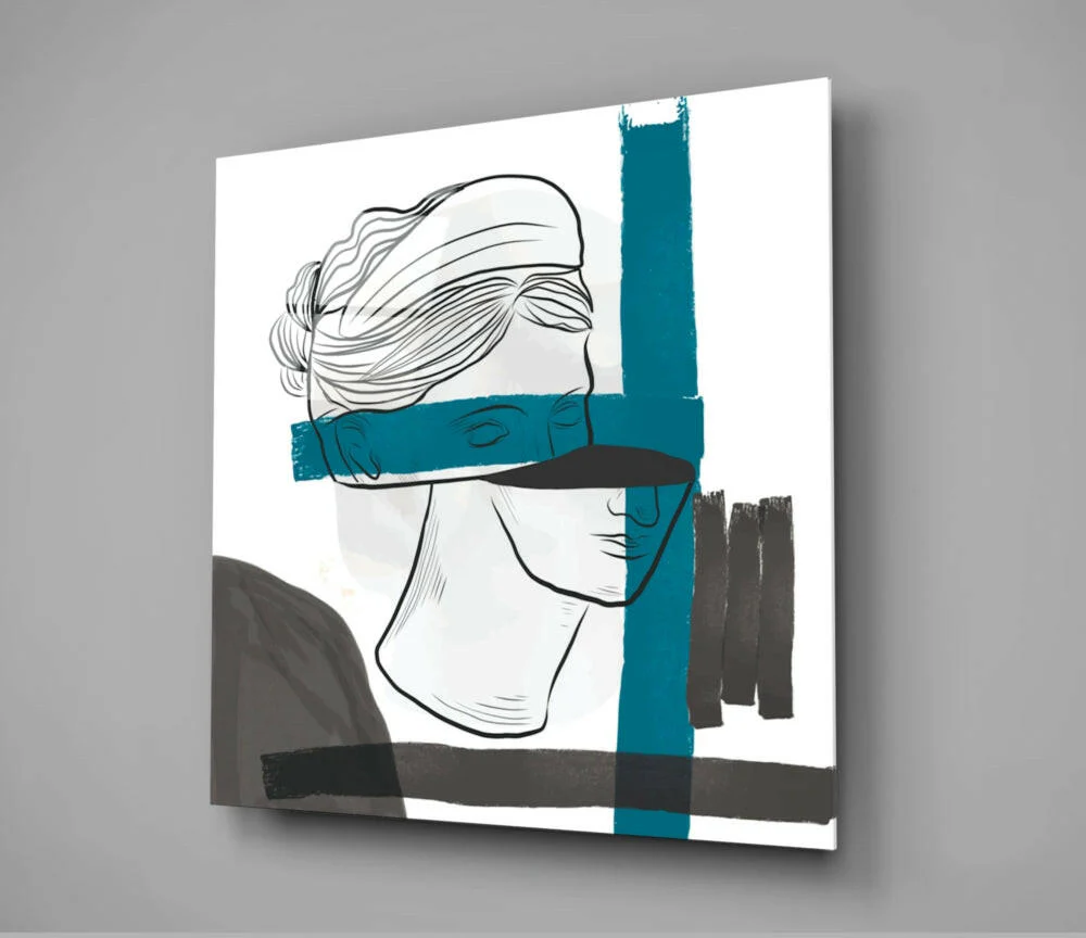Abstract Glass Wall Art - Image 2