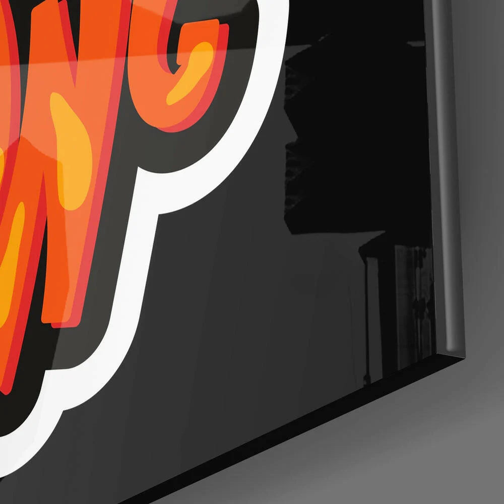 “Be Strong” Glass Wall Art - Image 2