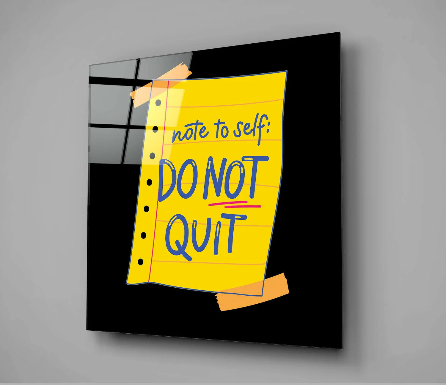 “Note To Self” Glass Wall Art - Image 3