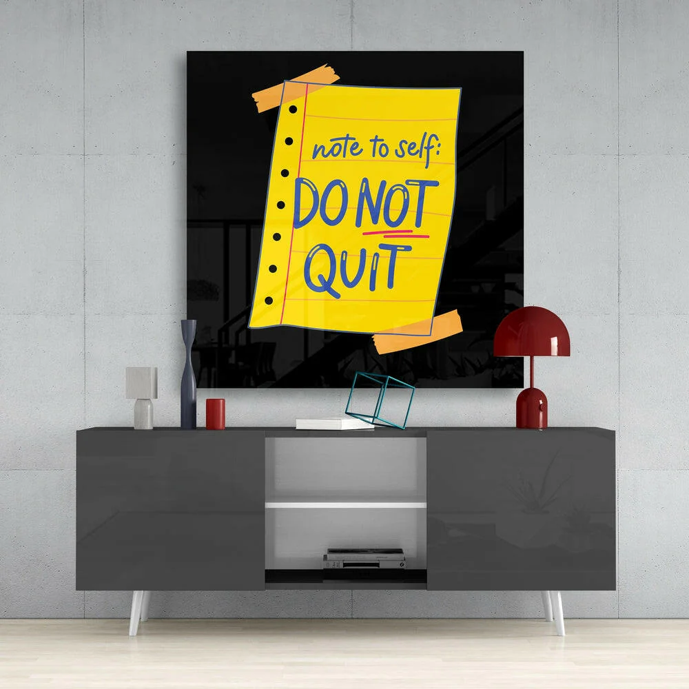 “Note To Self” Glass Wall Art - Image 4