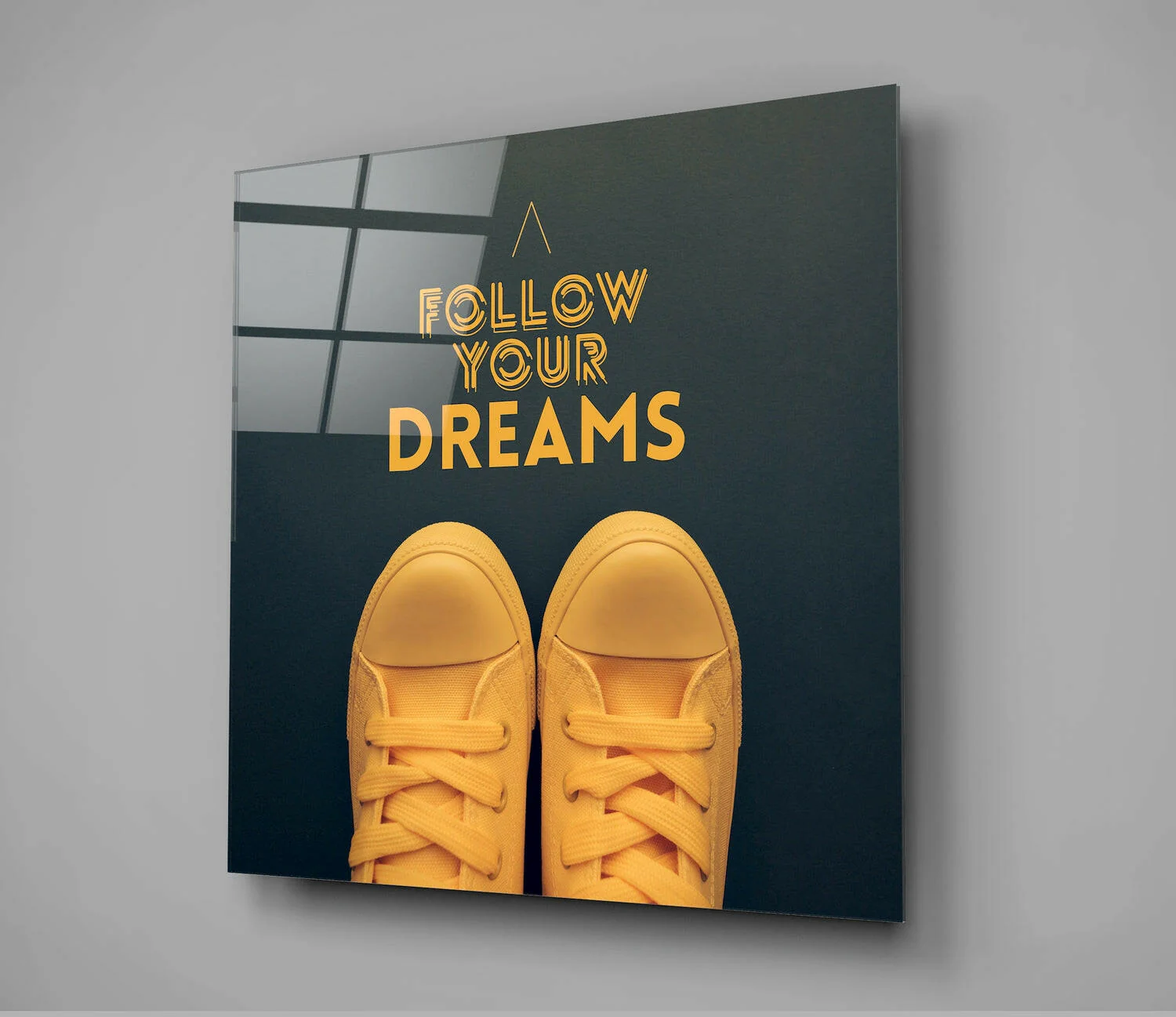 Follow Your Dreams” Glass Wall Art - Image 3