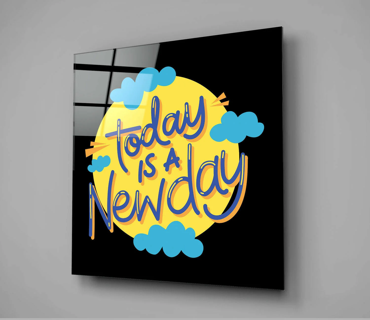 Today is a New Day” Glass Wall Art - Image 3