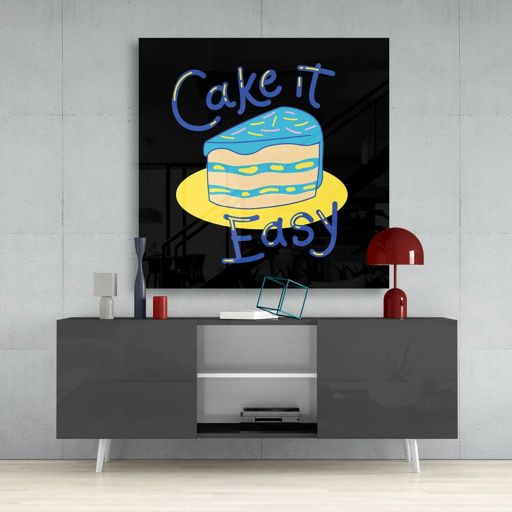 “Cake It Easy” Glass Wall Art - Image 4