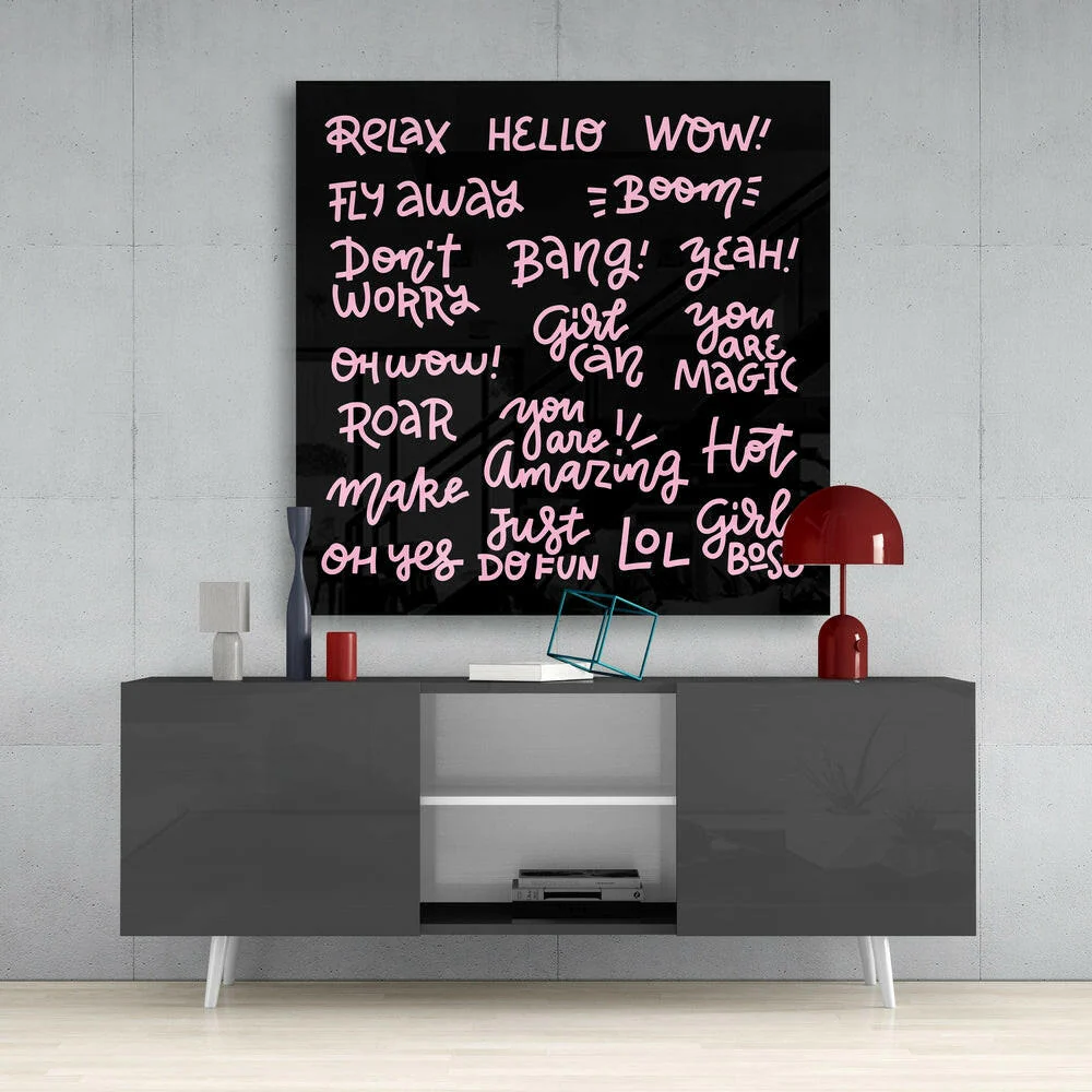 “Relax” Glass Wall Art - Image 4