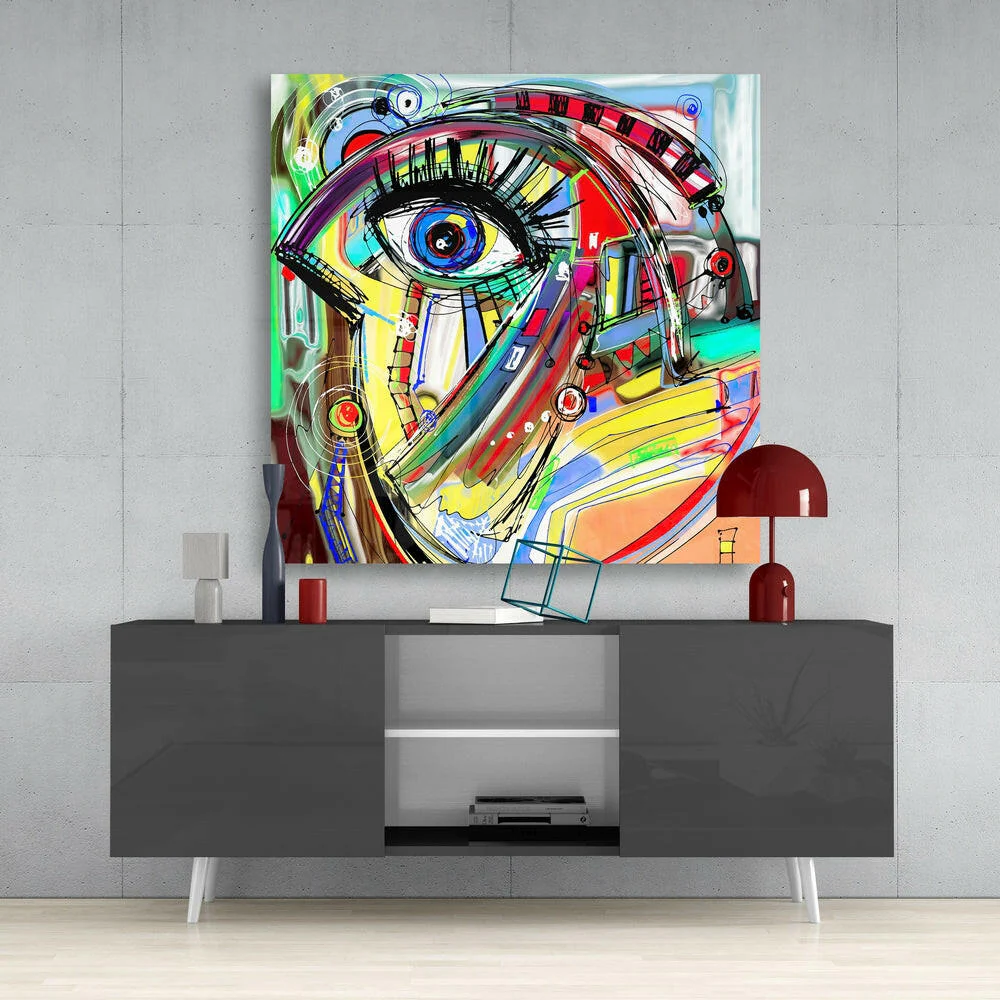 Abstract Glass Wall Art - Image 4