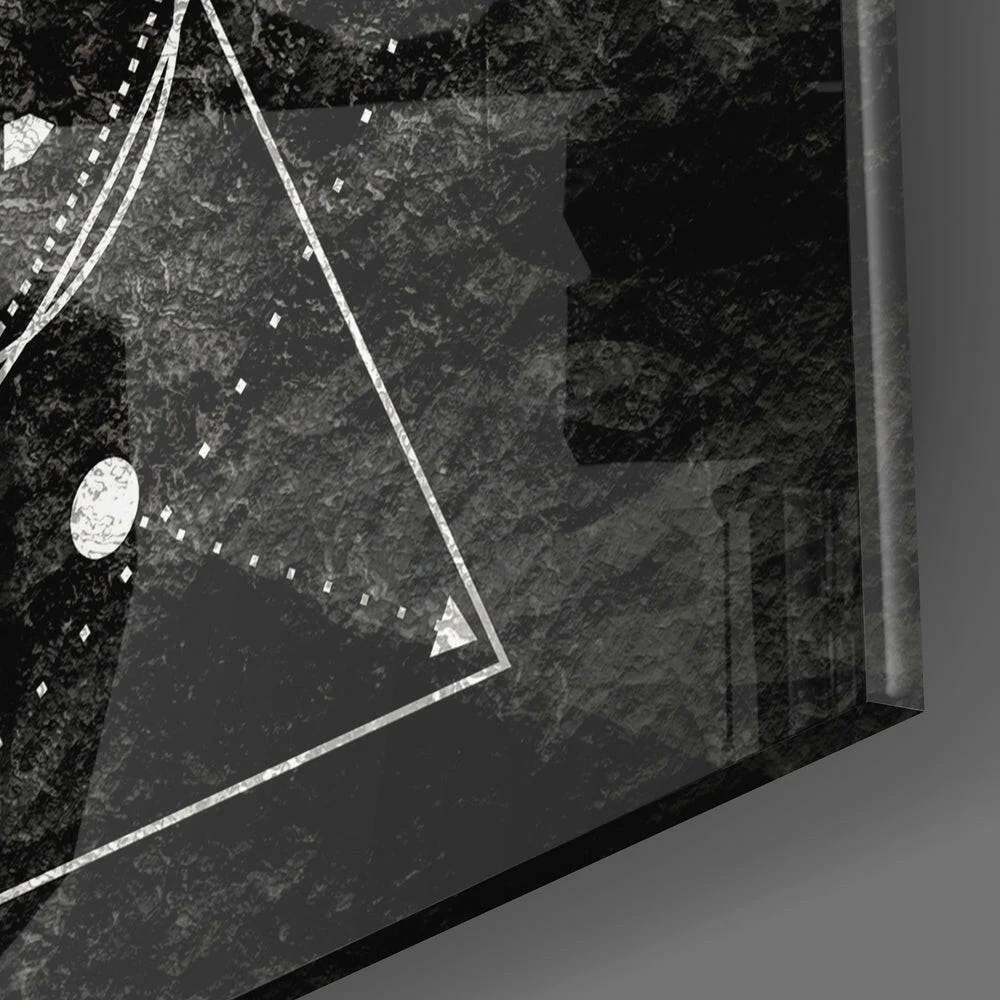 Lines of the Triangle Glass Wall Arts - Image 2