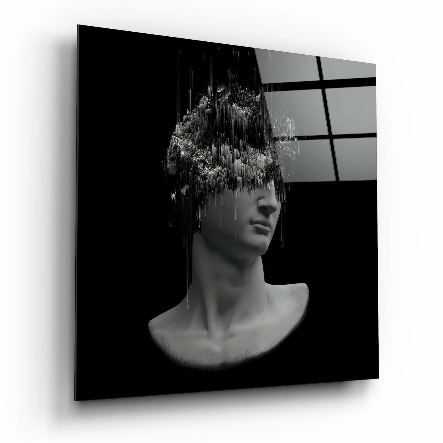 Sculpture Glass Wall Art