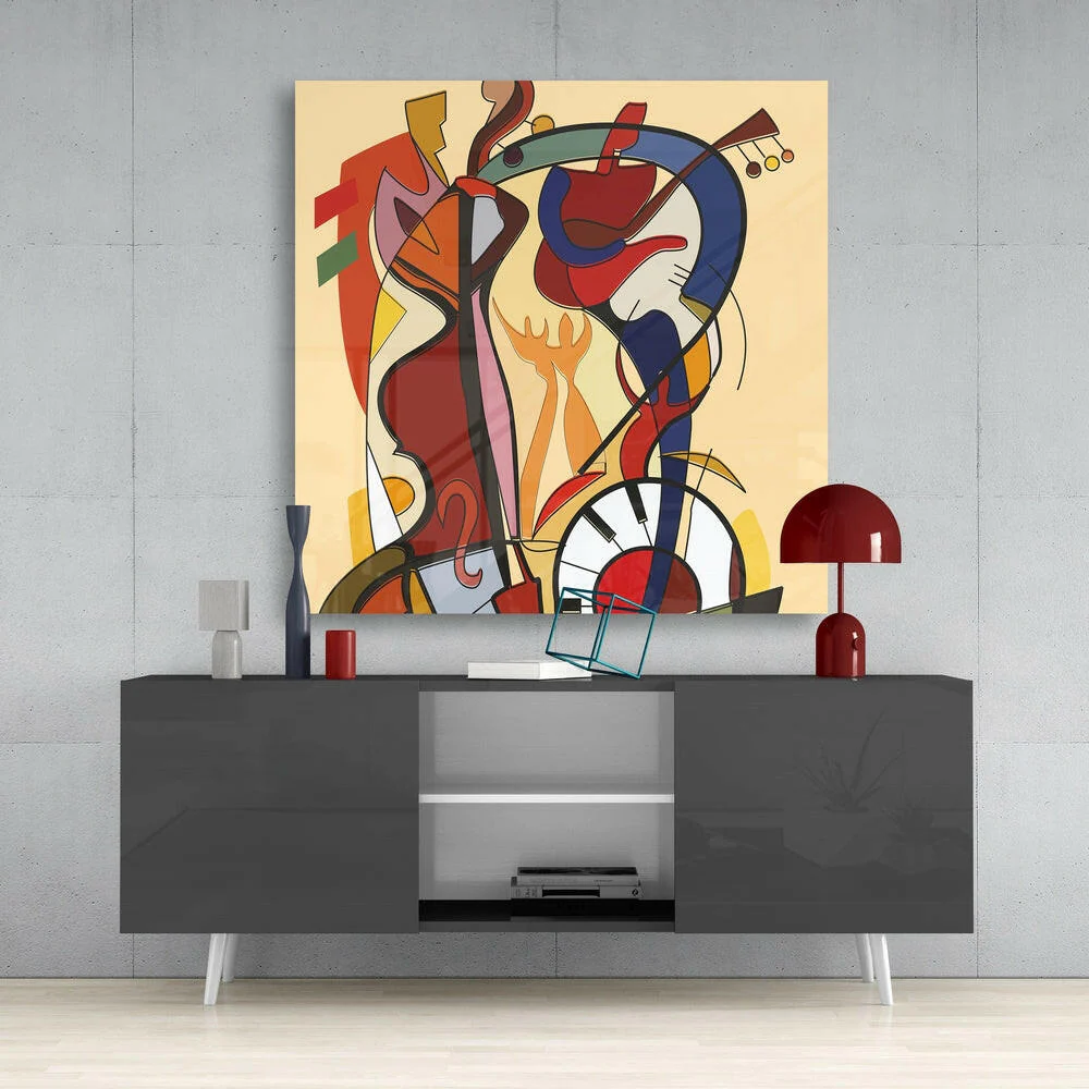 Alfred Gockel Wild Party Glass Wall Art - Image 4