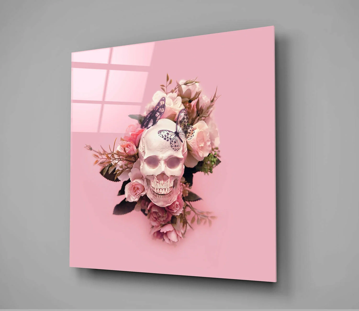 Flower Head Glass Wall Art - Image 3