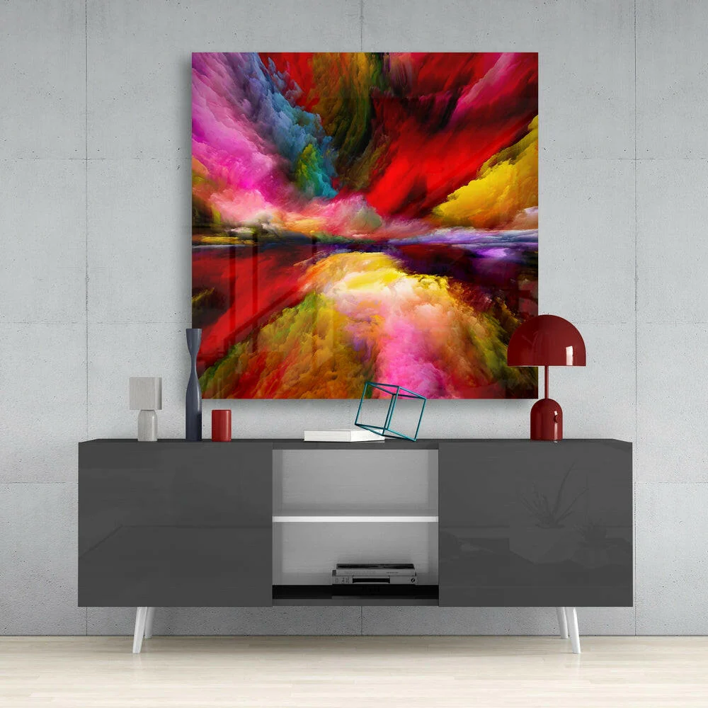 Color Explosion Glass Wall Art - Image 4