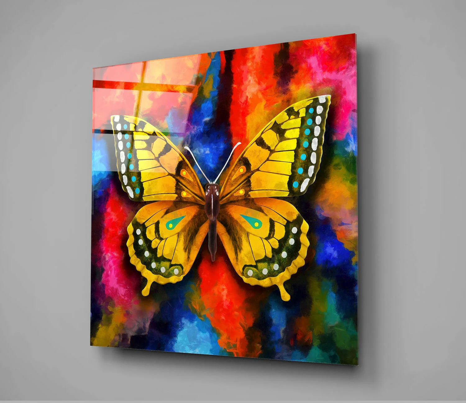 Butterfly Glass Wall Art - Image 3